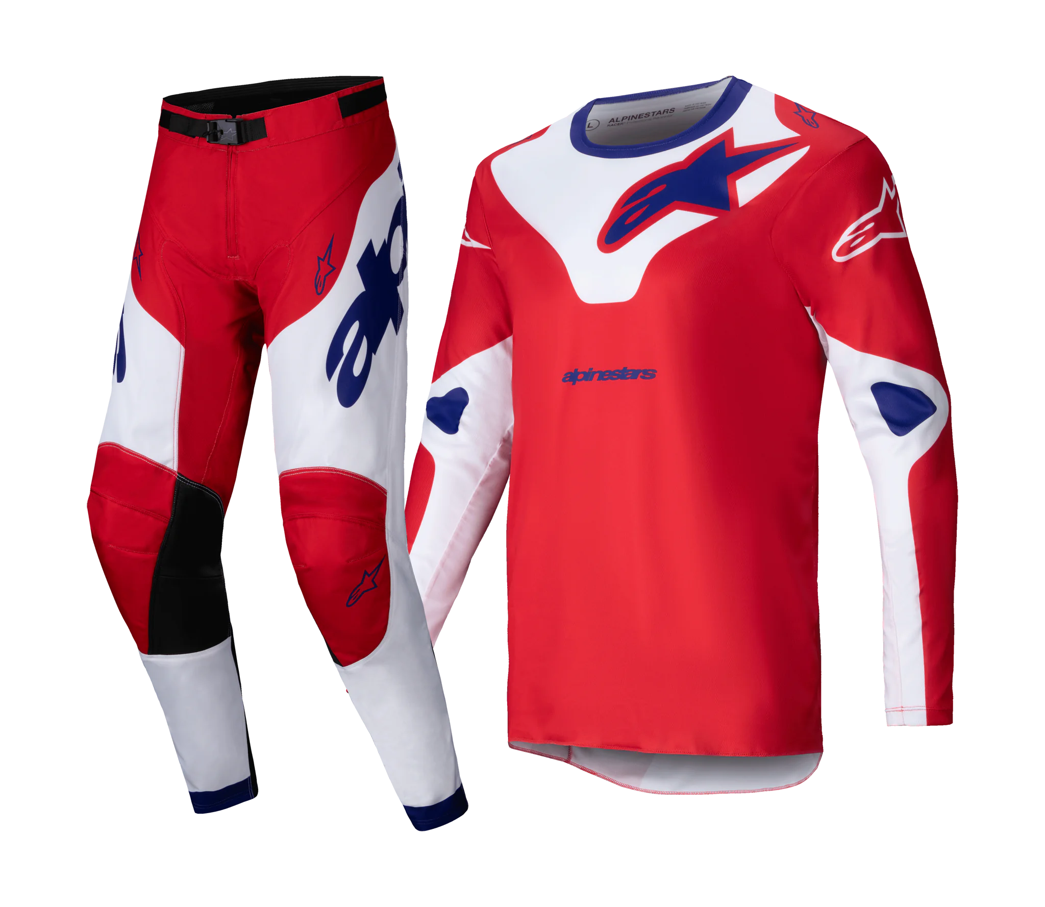 Alpinestars Motocross Gear Racer Veil - Red / White