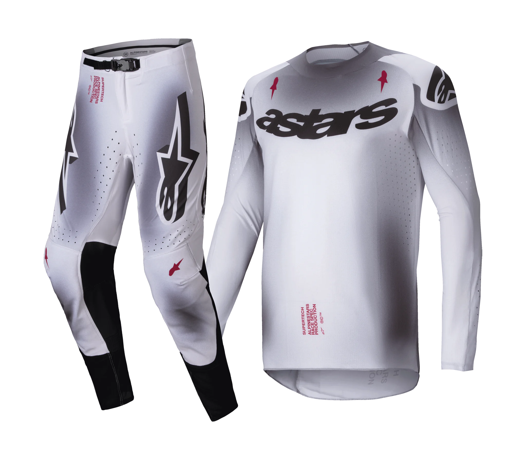 Alpinestars Motocross Gear Supertech Maker - Silver / Black