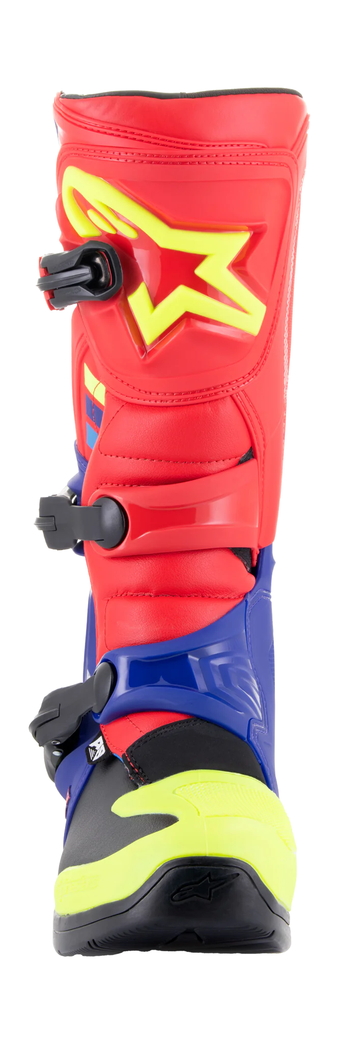 Alpinestars Motocross Boots Tech 3 - Red / Dark Blue / Fluo Yellow