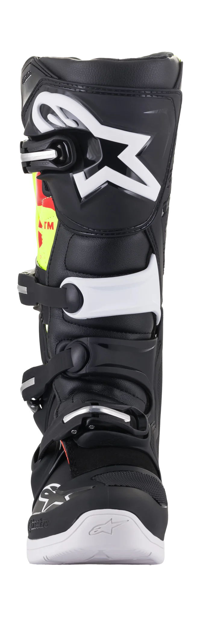 Alpinestars Motocross Boots Tech 5 - Black / Fluo Red / Fluo Yellow