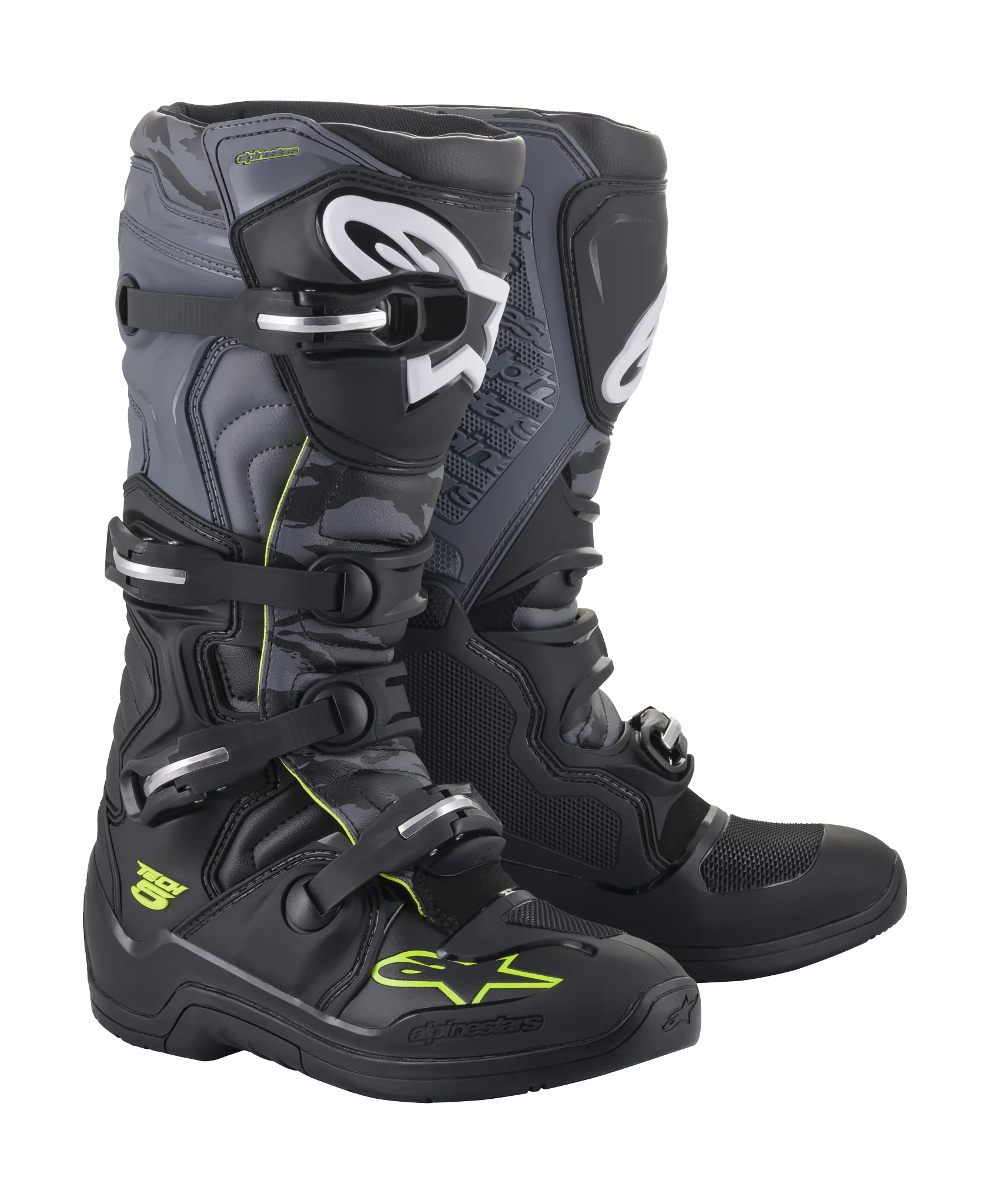 Alpinestars Motocross Boots Tech 5 - Black / Grey / Fluo Yellow