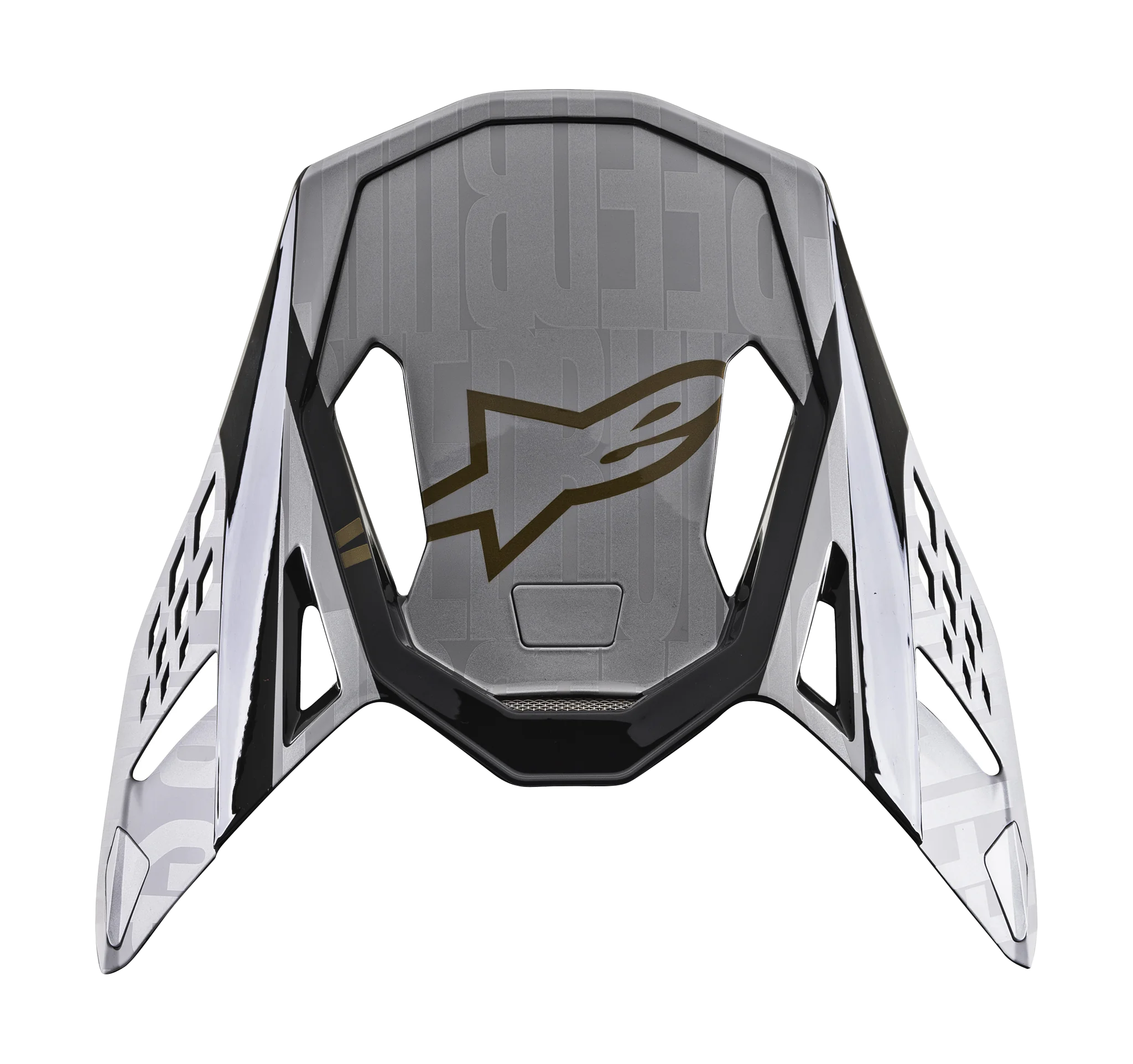 Alpinestars Helmet Visor S-M10 22.05 Alloy - Silver / Carbon Black / Gold