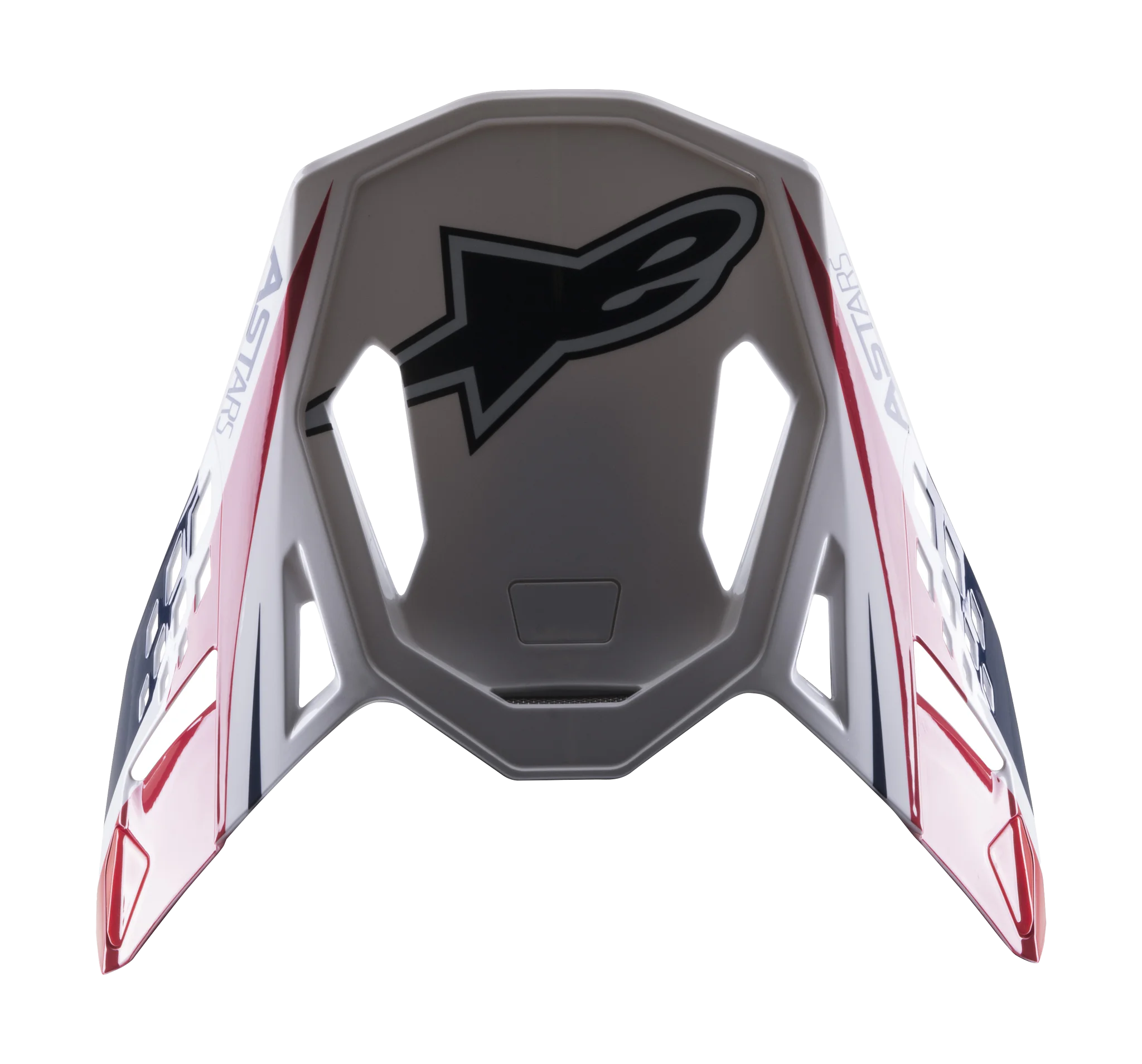 Alpinestars Helmet Visor S-M10 22.05 Carbon Meta 2 - White / Red / Blue