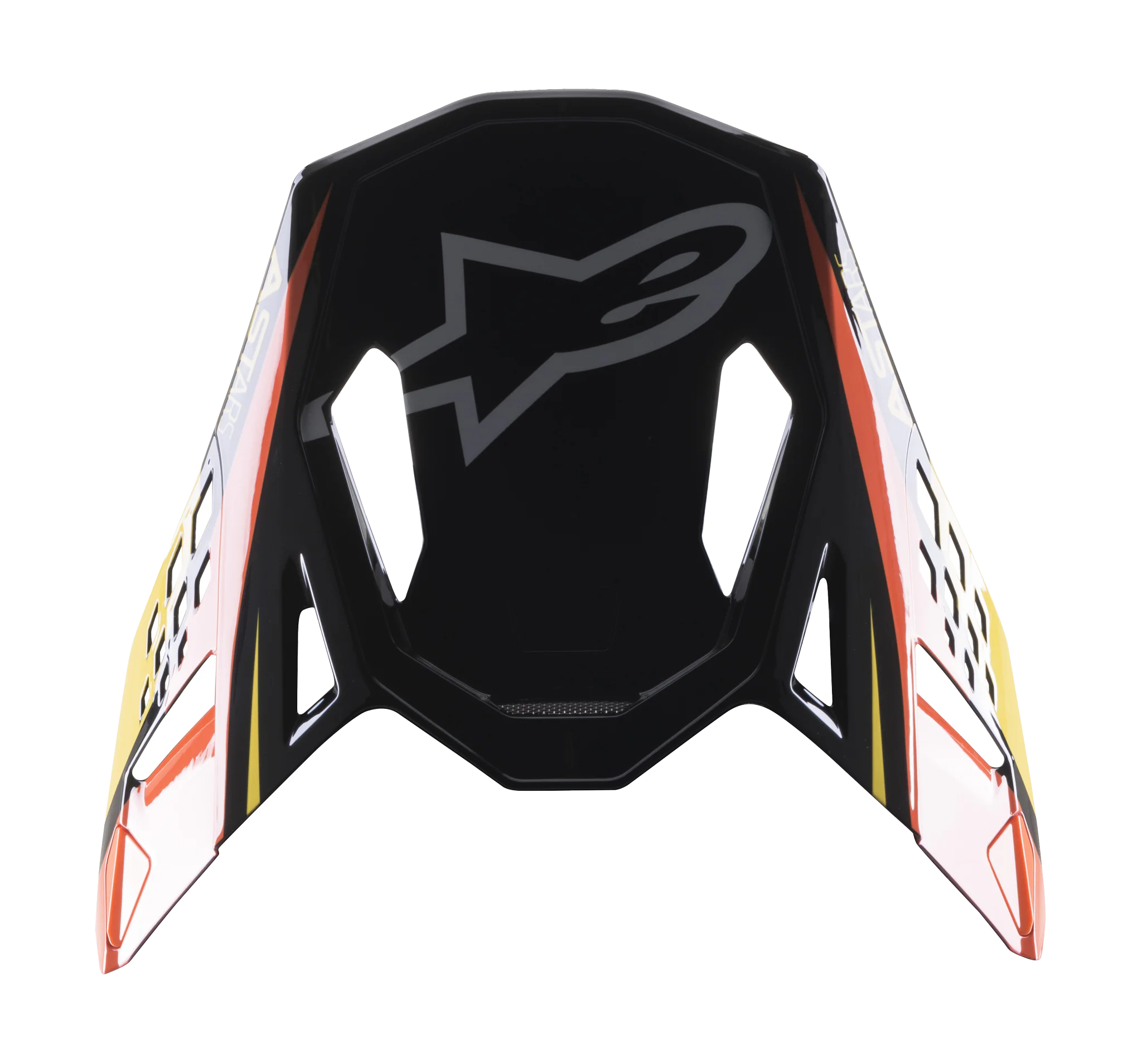 Alpinestars Helmet Visor S-M10 22.05 Carbon Meta 2 - Black / Yellow / Orange
