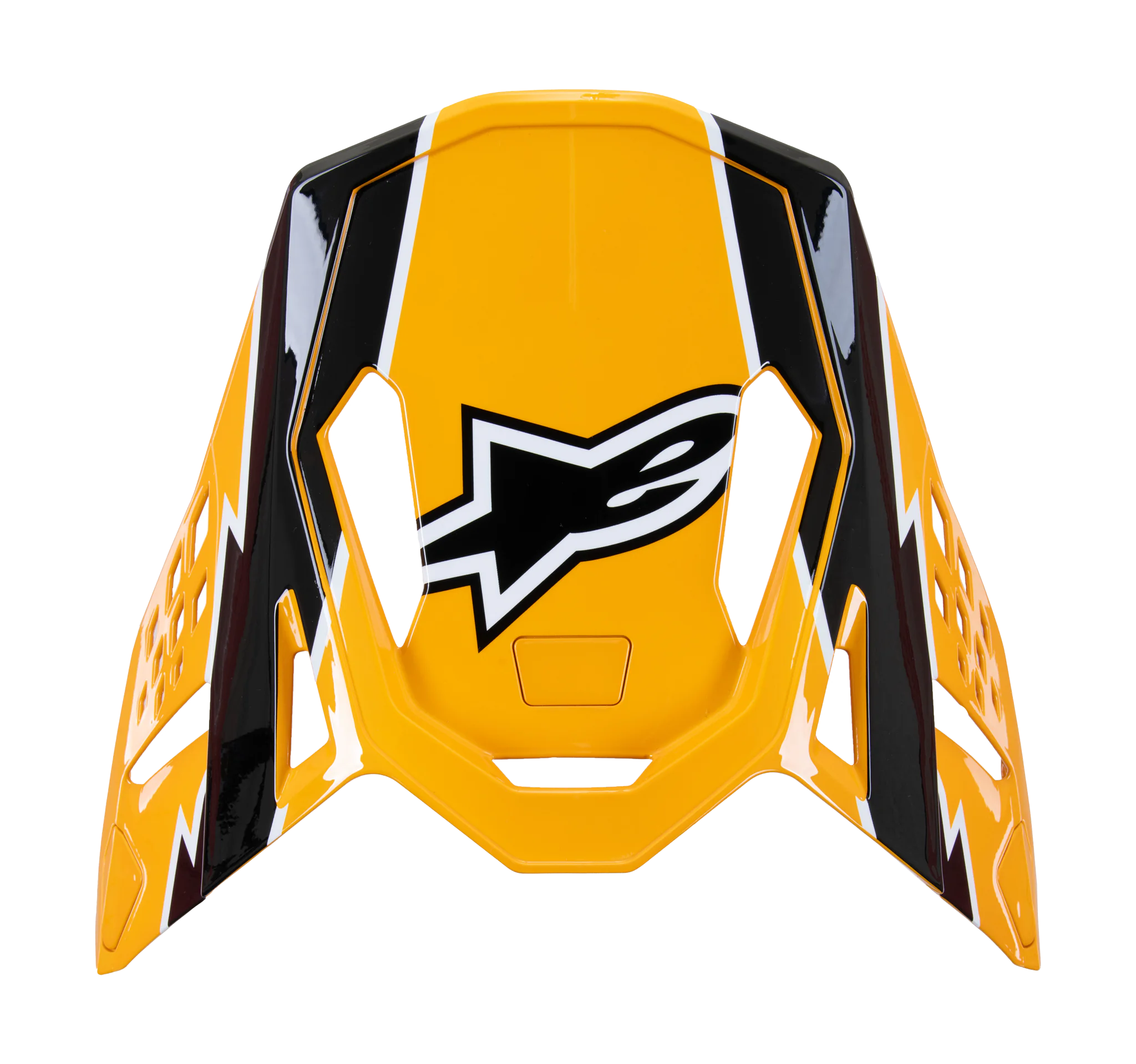 Alpinestars Helmet Visor S-M10 Ampress - Gloss Black / Yellow