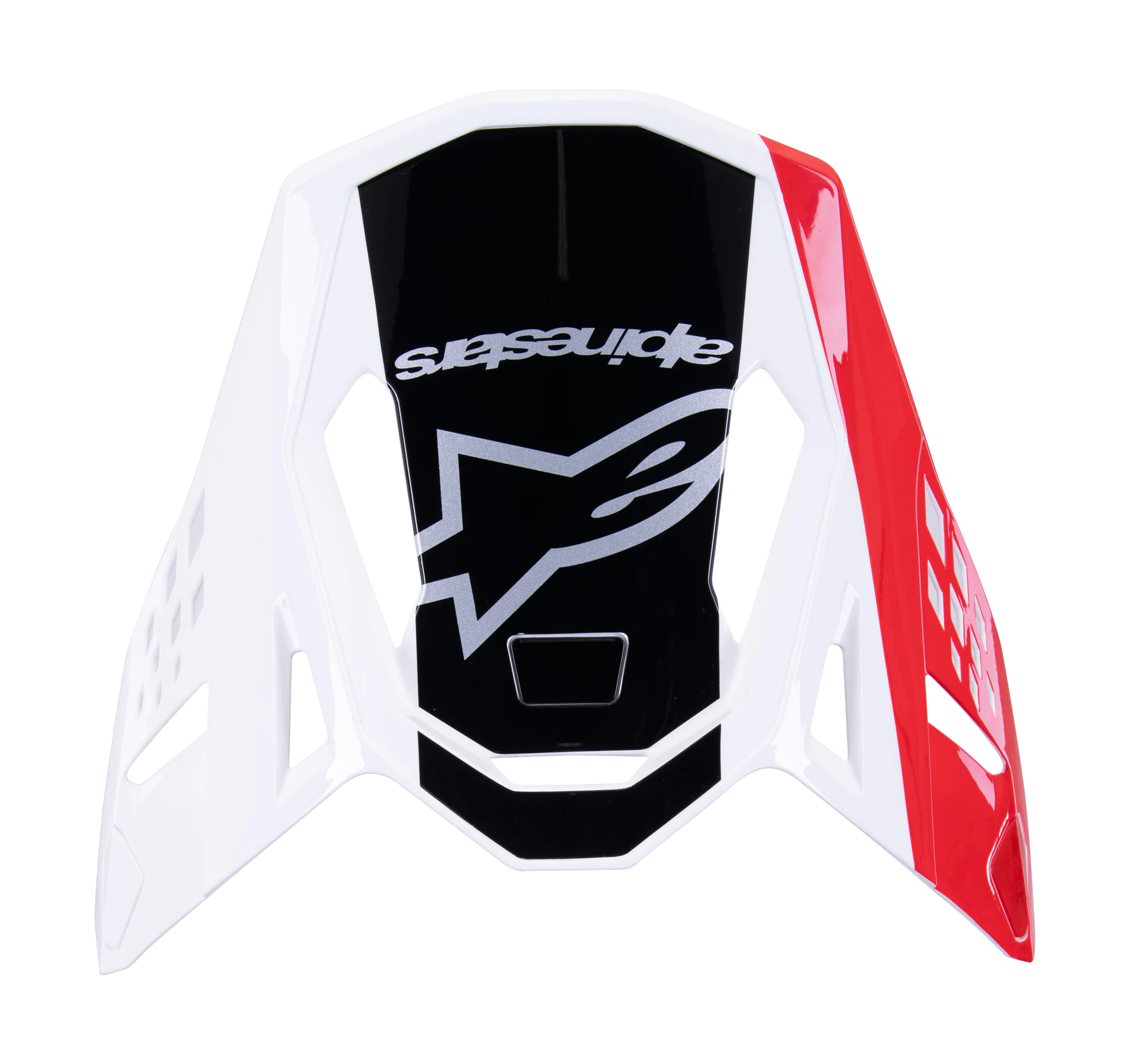Alpinestars Helmet Visor S-M10 Unite - Gloss Red / White