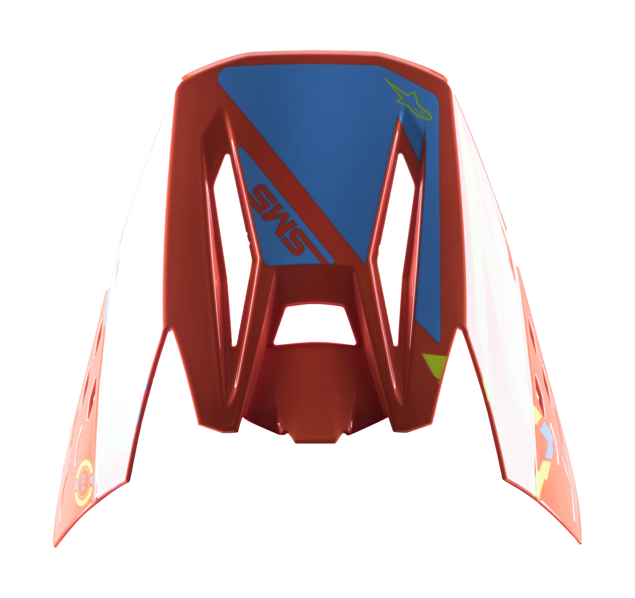 Alpinestars Helmet Visor S-M5 22.05 Action - Fluo Orange / Cyan / Fluo Yellow