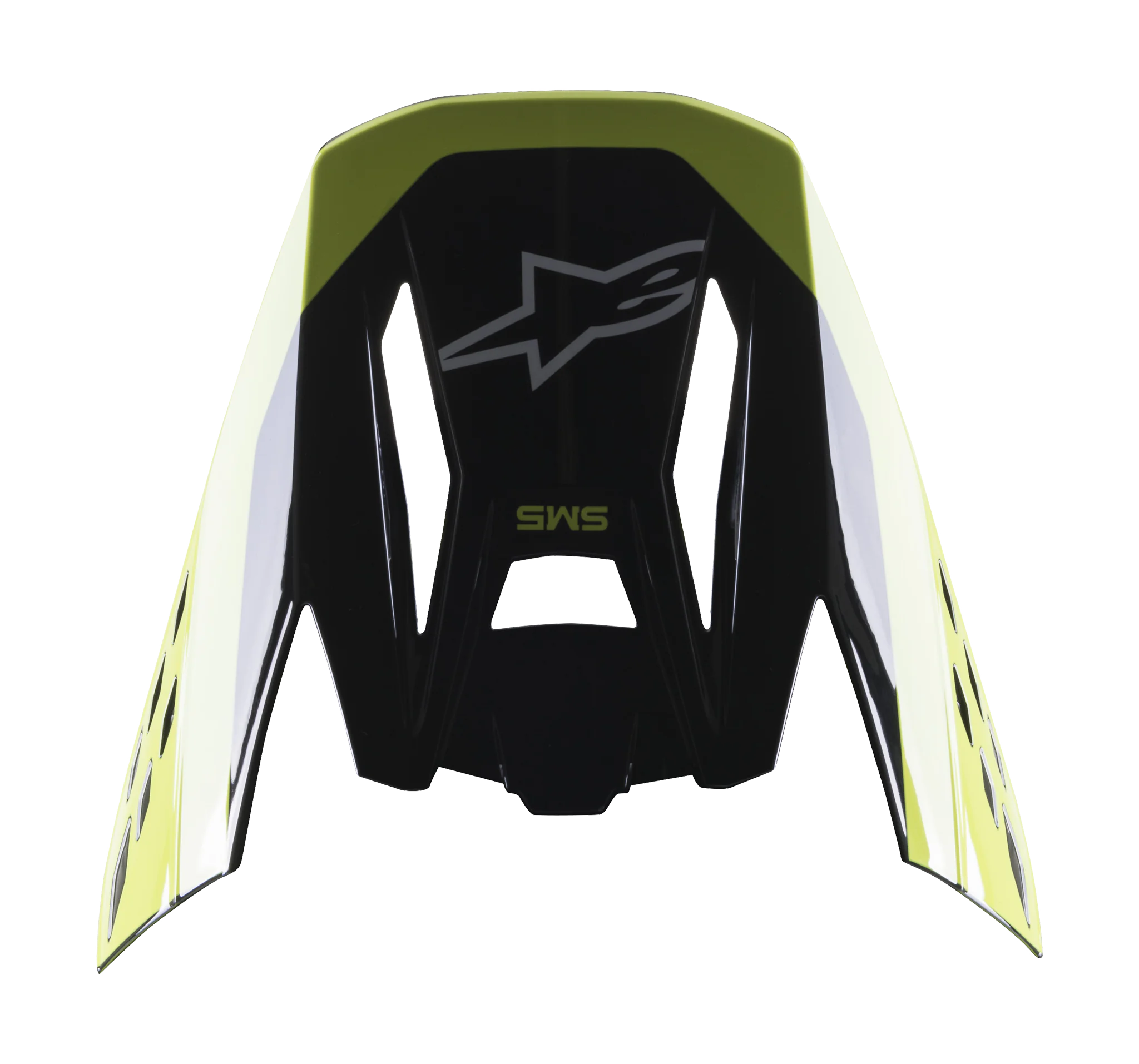 Alpinestars Helmet Visor S-M5 22.05 Beam - Black / White / Grey / Fluo Yellow