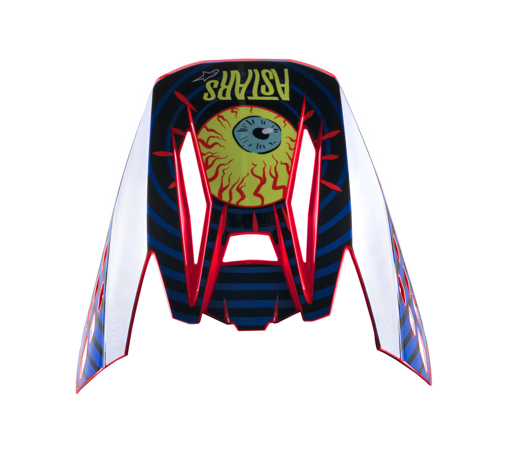 Alpinestars Helmet Visor S-M5 22.05 Solar Flare - Black / Blue / Fluo Red