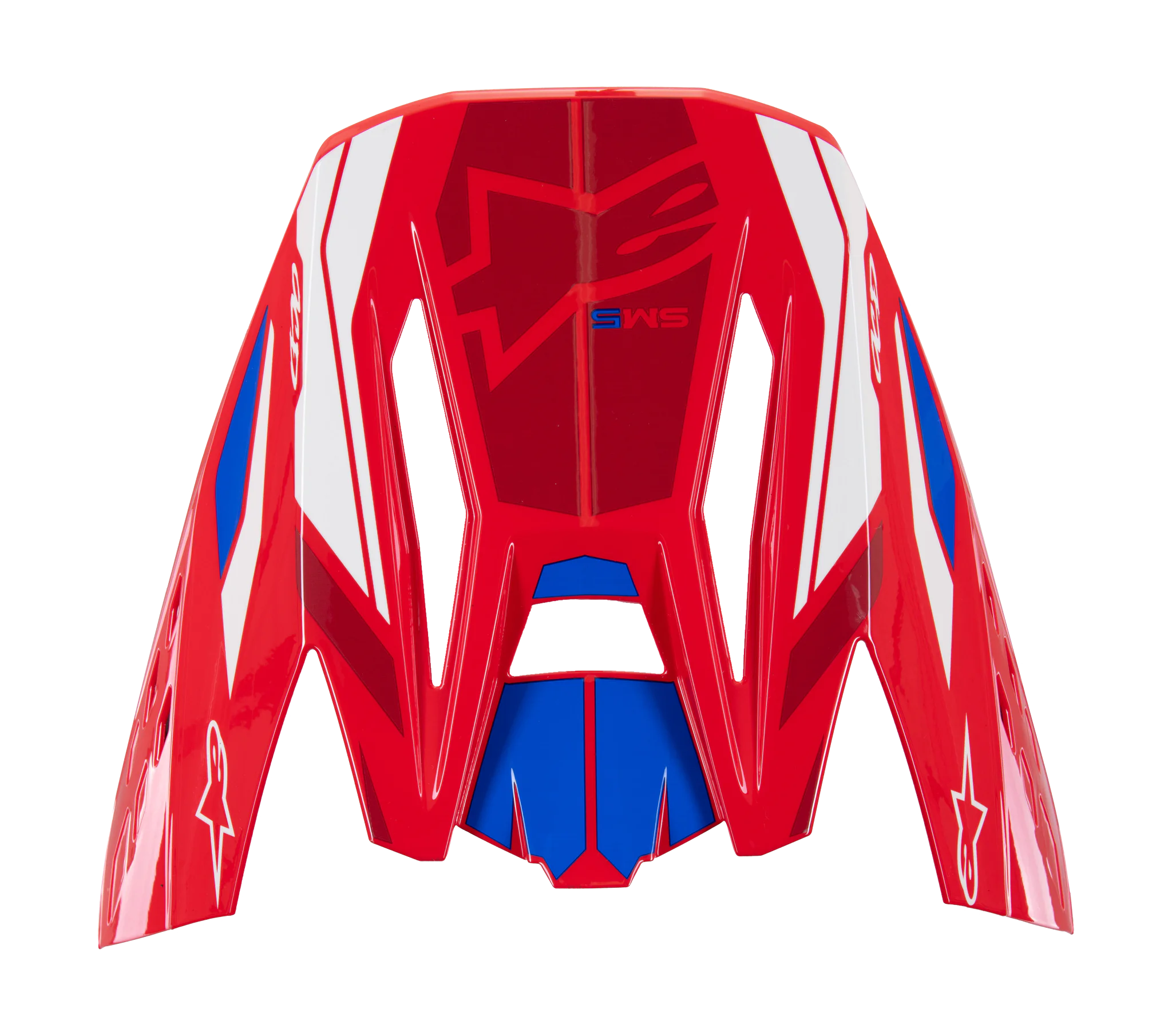 Alpinestars Helmet Visor S-M5 Action 2 - Gloss Red / Blue