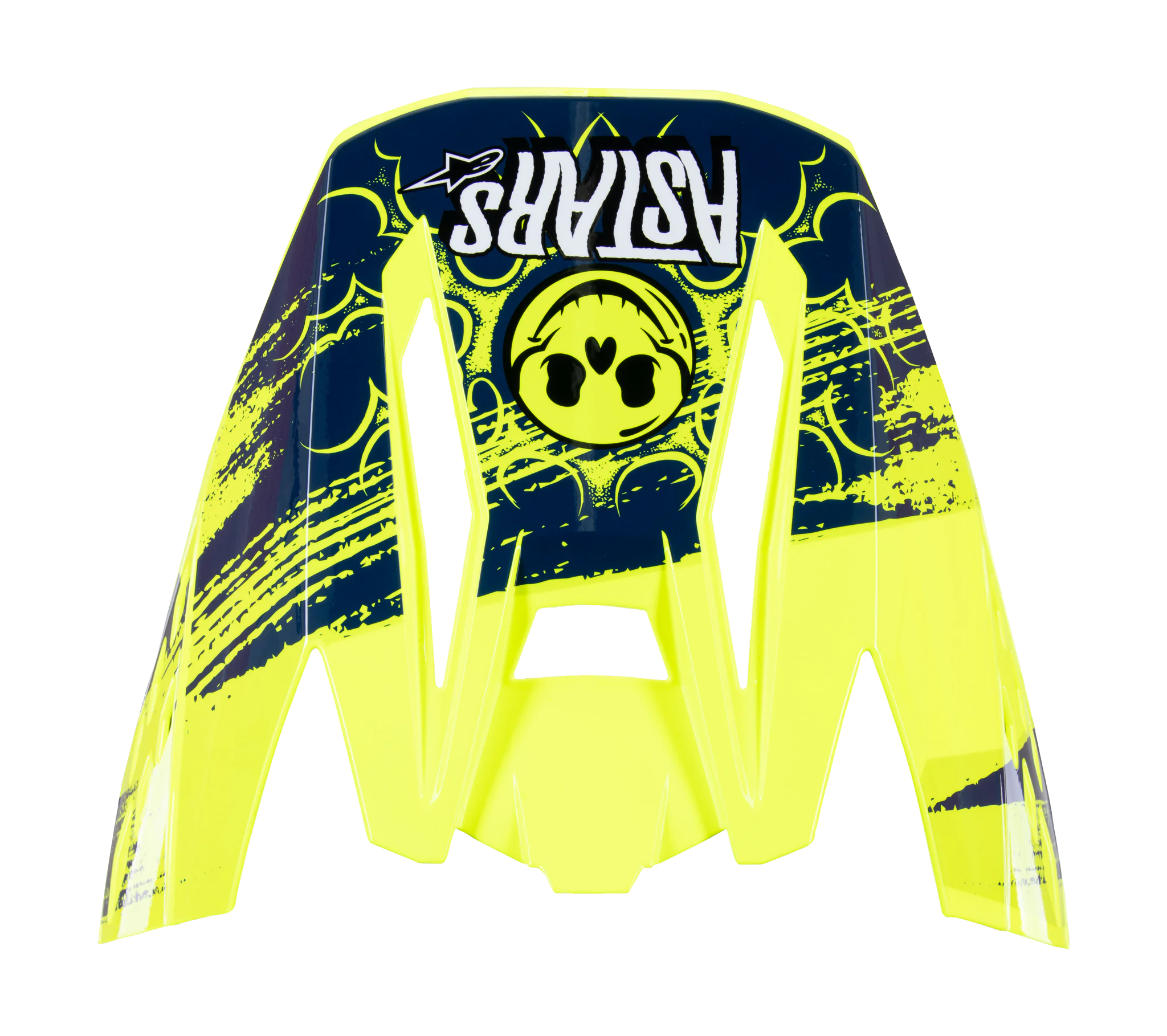 Alpinestars Helmet Visor S-M5 Rash - Gloss Dark Navy / Fluo Yellow