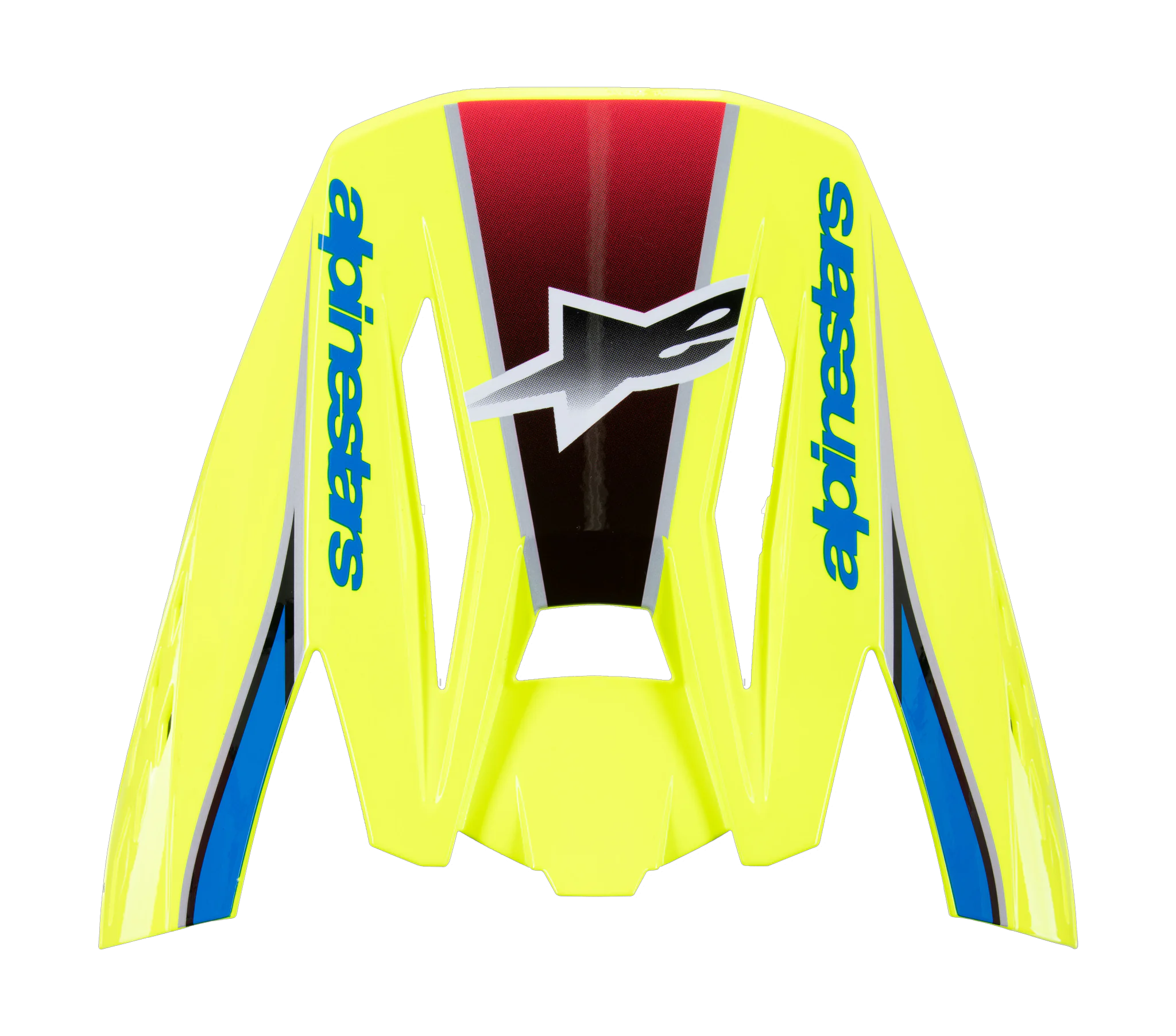 Alpinestars Helmet Visor S-M5 Sail - Gloss Fluo Yellow / Blue / Silver