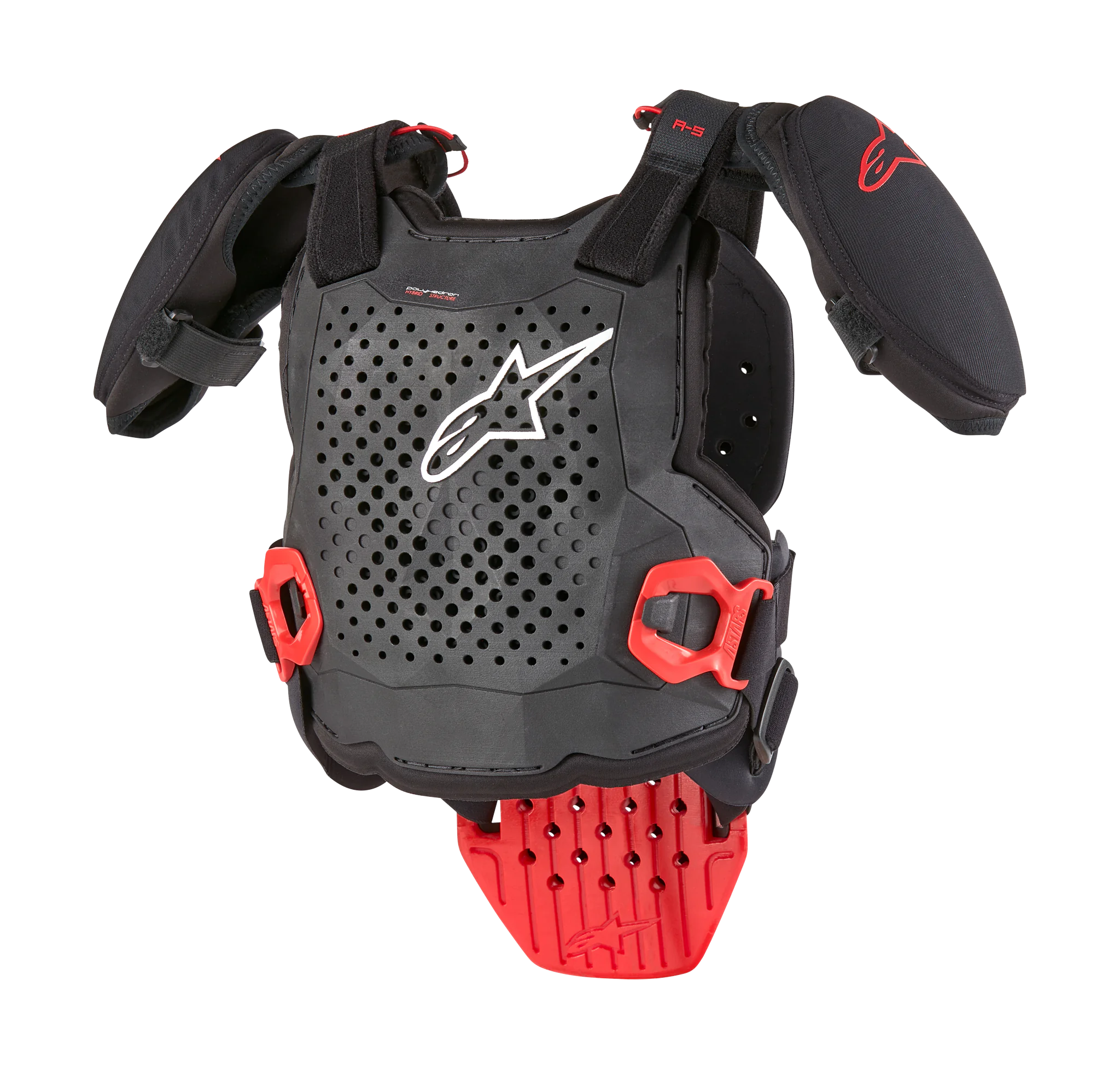 Alpinestars Youth Chest Protector A-5 S V2 - Black / White / Red