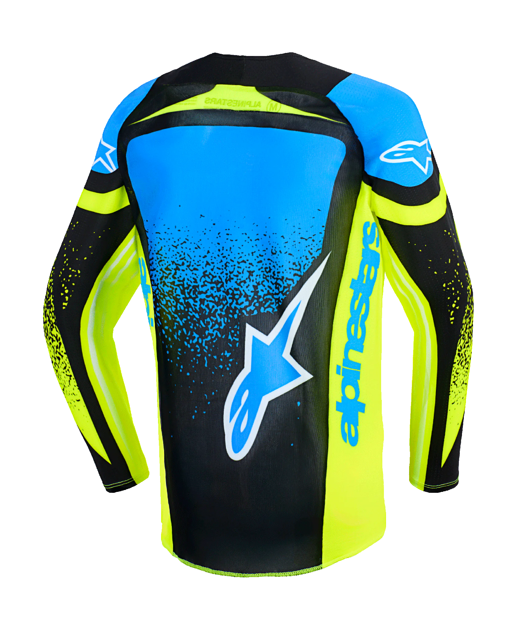 Alpinestars Youth Motocross Jersey 2026 Supertech Nomur - Dark Navy / Fluo Yellow / Ucla / Blue
