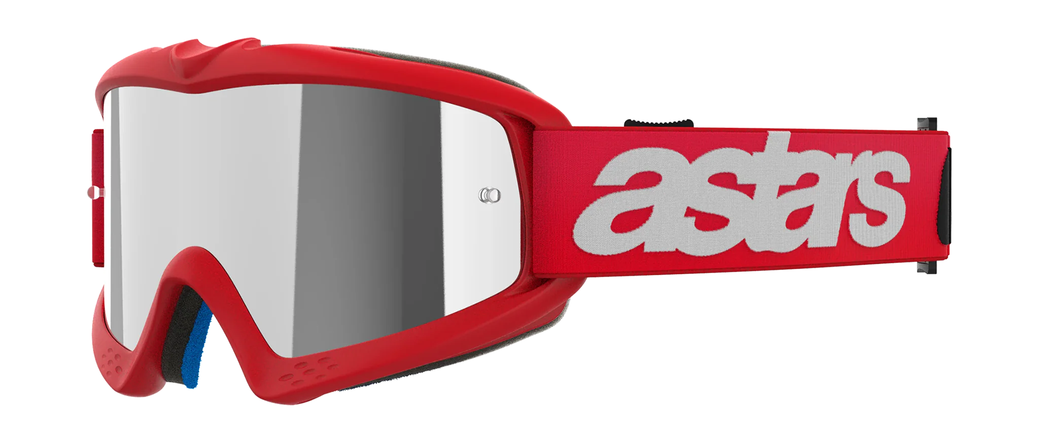 Alpinestars Youth Motocross Goggle Vision Blaze - Red - Mirror Silver