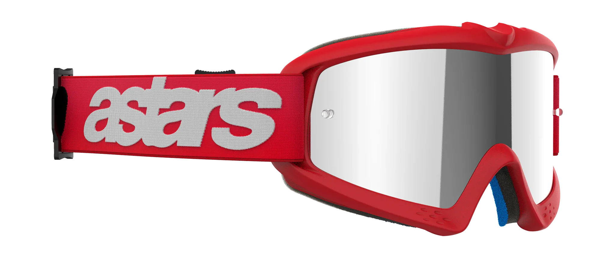 Alpinestars Youth Motocross Goggle Vision Blaze - Red - Mirror Silver