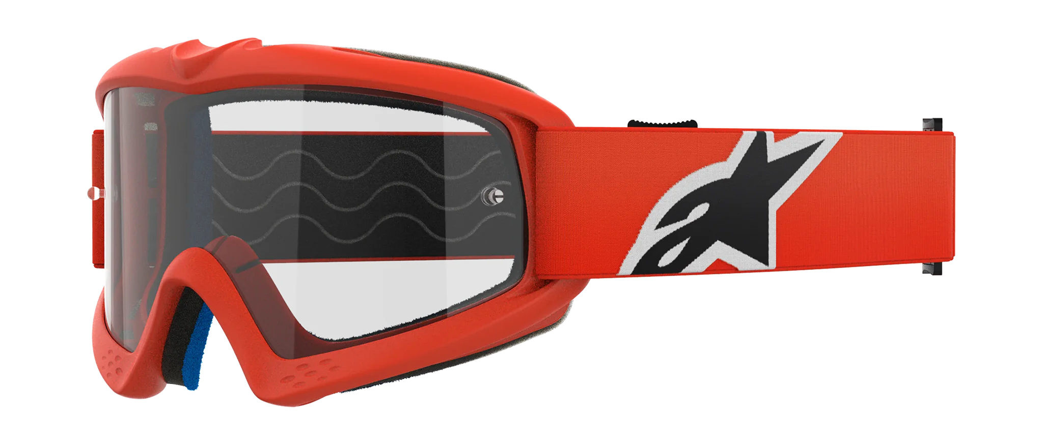 Alpinestars Youth Motocross Goggle Vision Corp - Orange - Clear