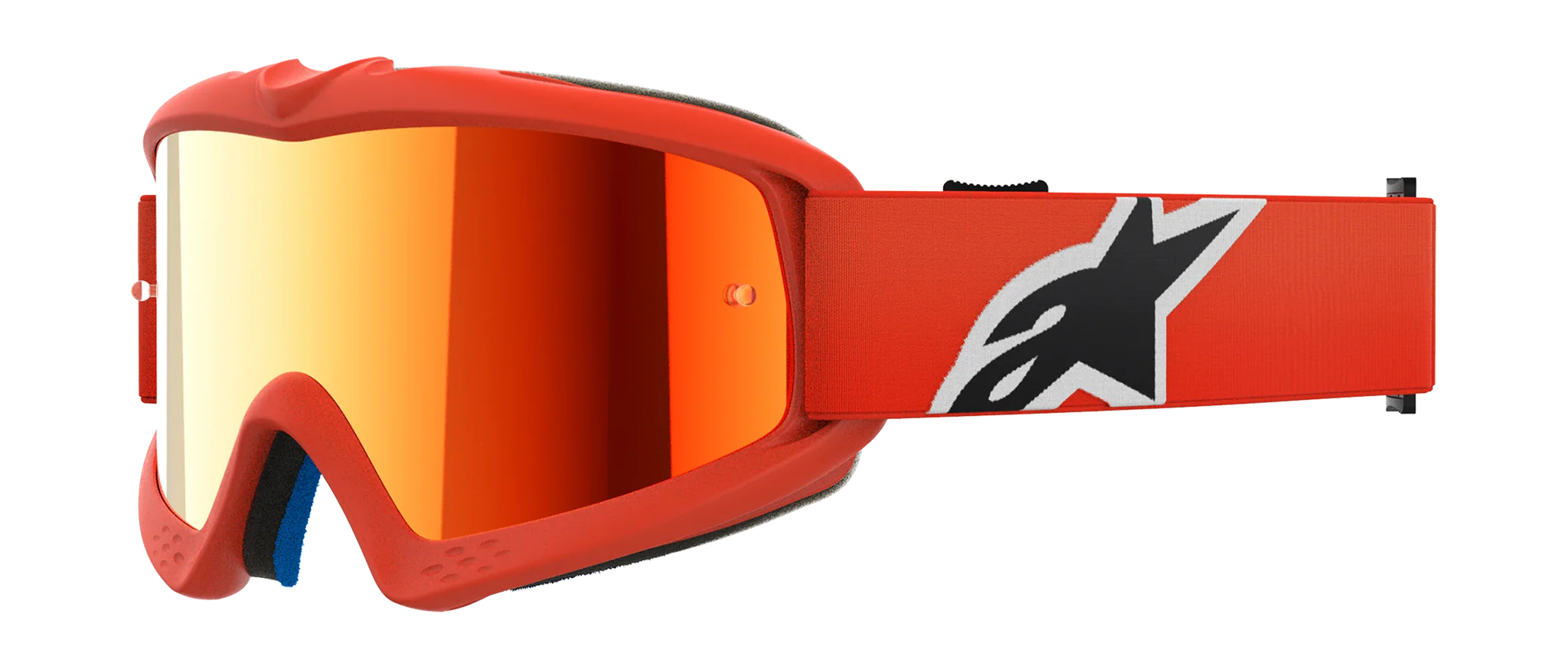 Alpinestars Youth Motocross Goggle Vision Corp - Orange - Mirror Red