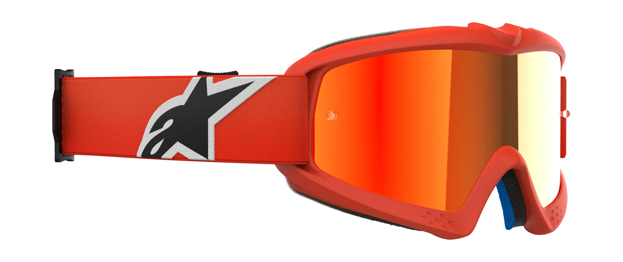 Alpinestars Youth Motocross Goggle Vision Corp - Orange - Mirror Red