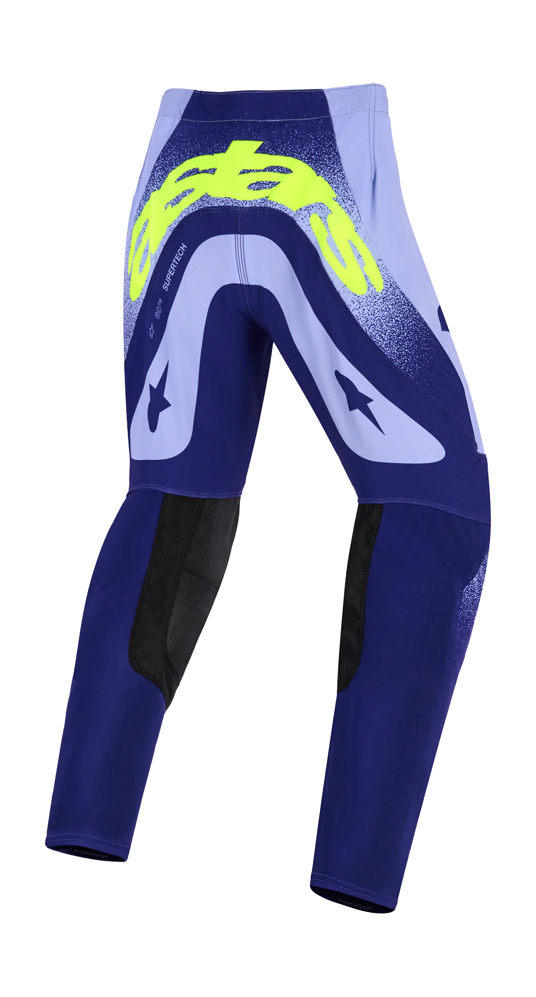 Alpinestars Youth Motocross Pants 2026 Supertech Scenz - Purple / Fluo Yellow