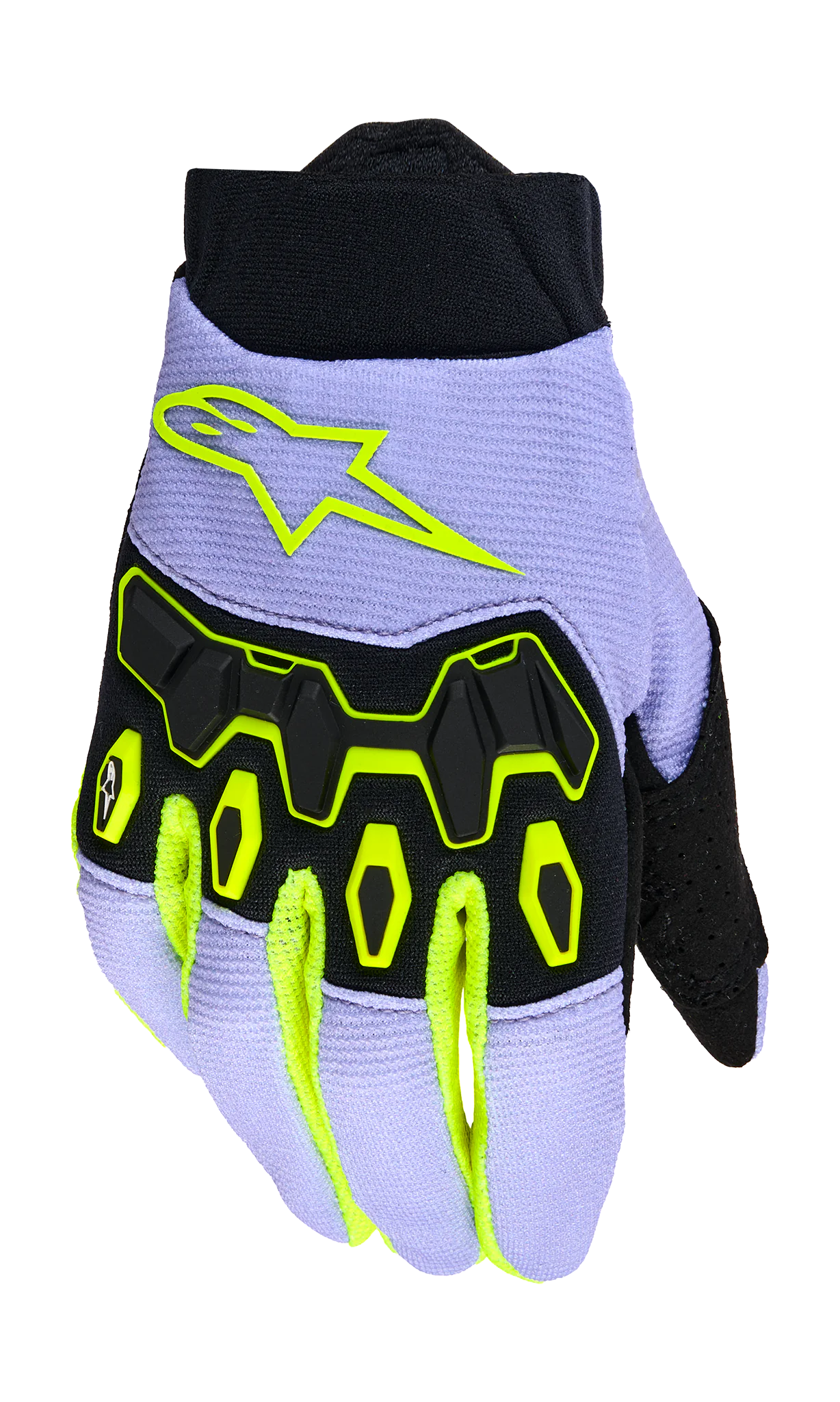 Alpinestars Youth Motocross Gloves 2026 Full Bore V2 - Purple / Fluo Yellow