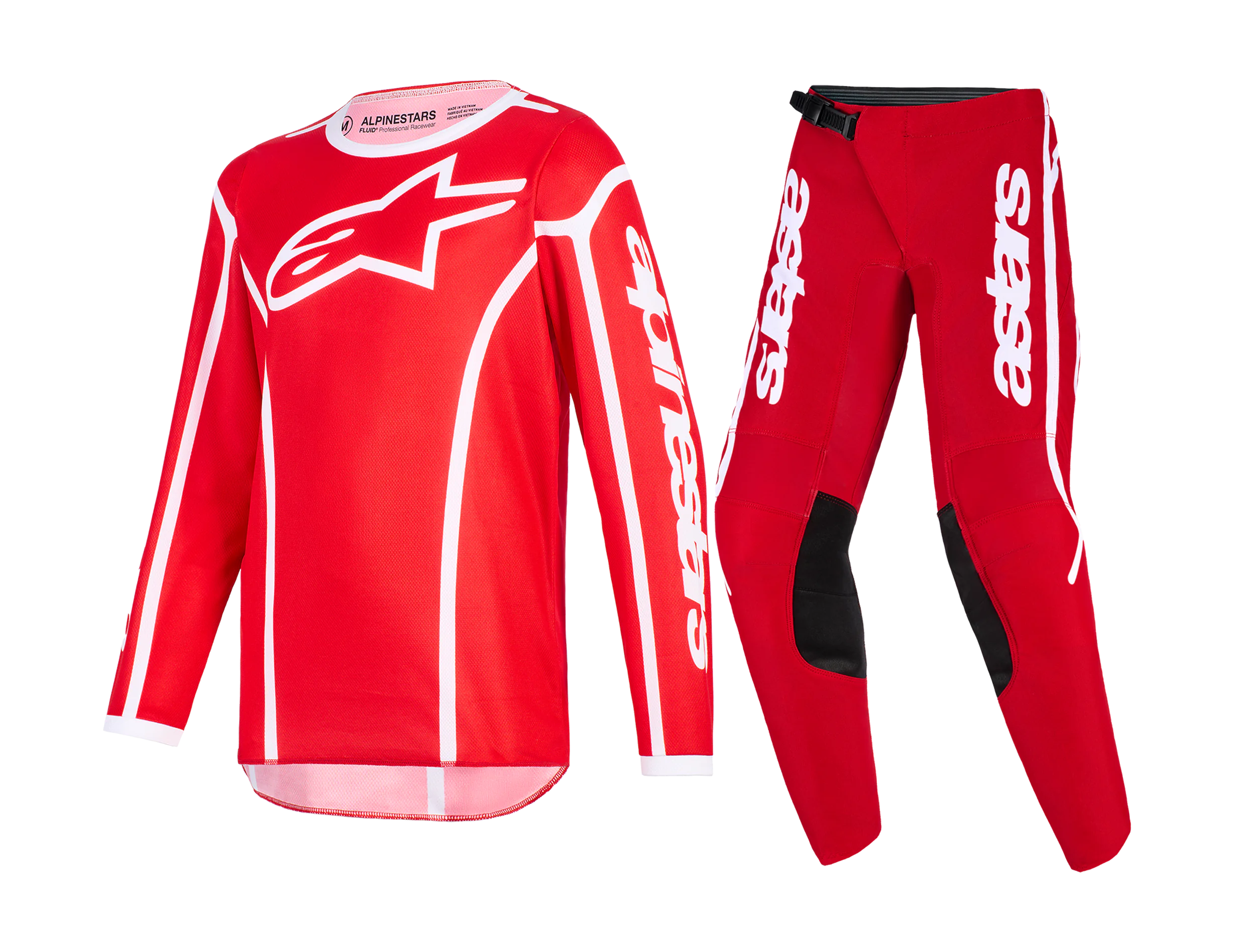 Alpinestars Youth Motocross Gear 2026 Fluid Apex - Red / White