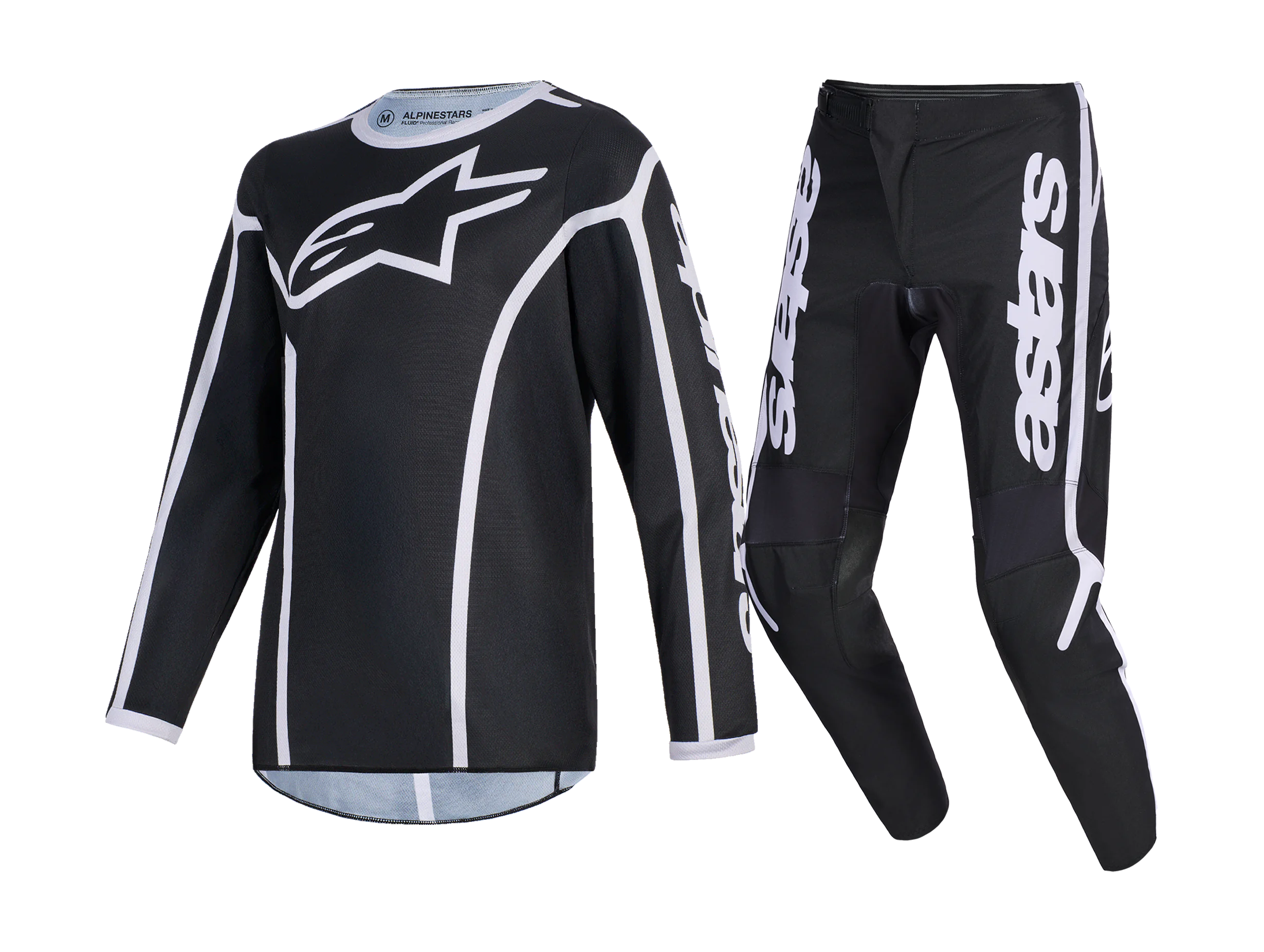 Alpinestars Youth Motocross Gear 2026 Fluid Apex - Black / Grey