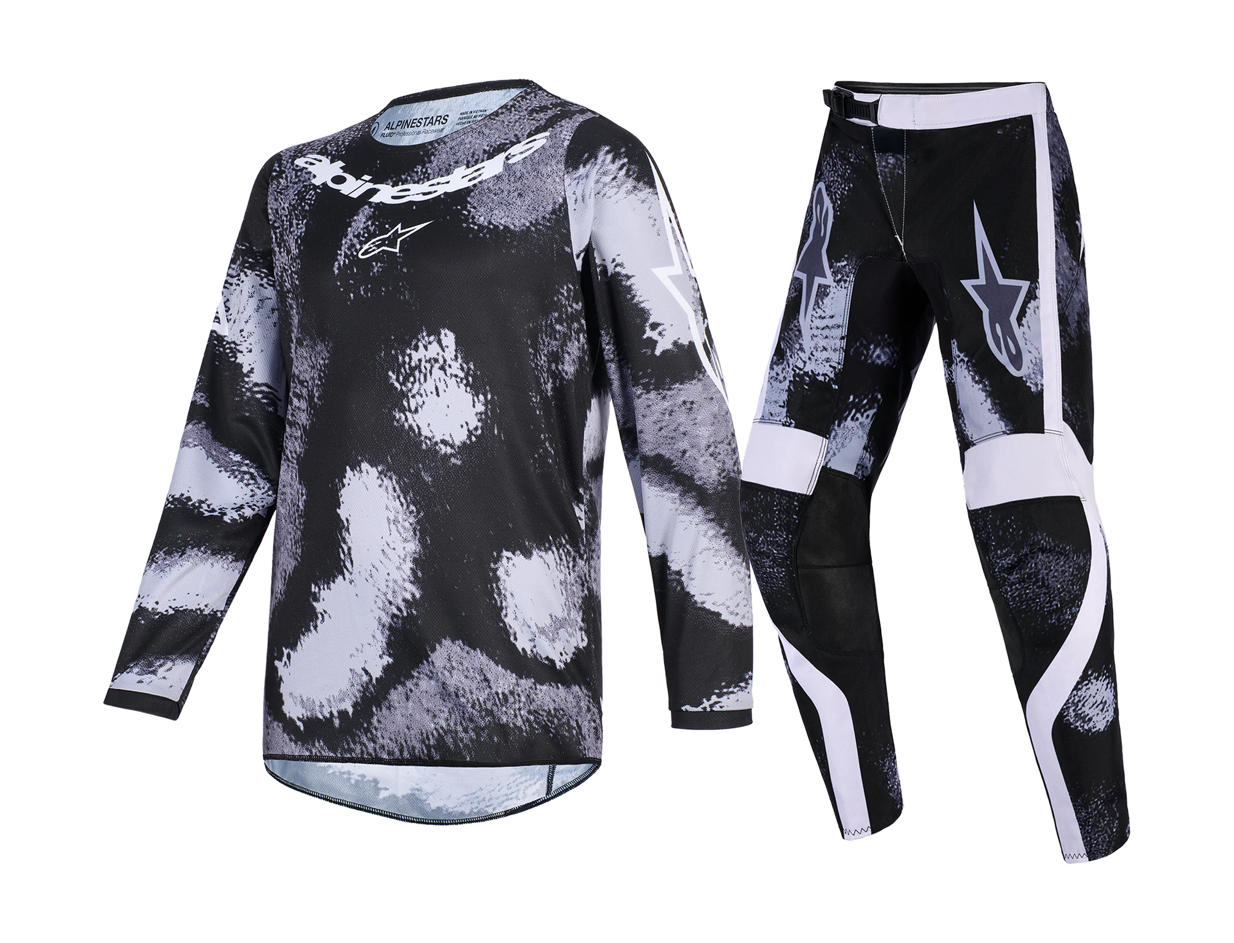 Alpinestars Youth Motocross Gear 2026 Fluid Lahnd - Iron / Camo
