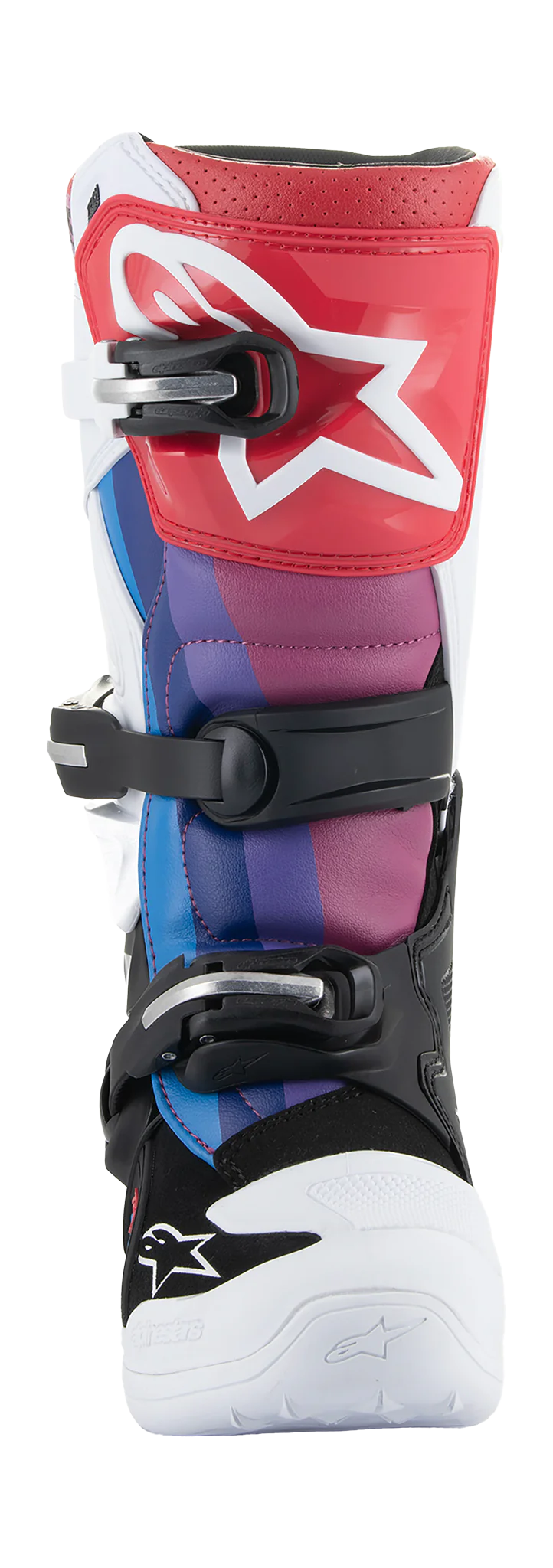 Alpinestars Youth Motocross Boots Tech 7S - White / Black / Rainbow