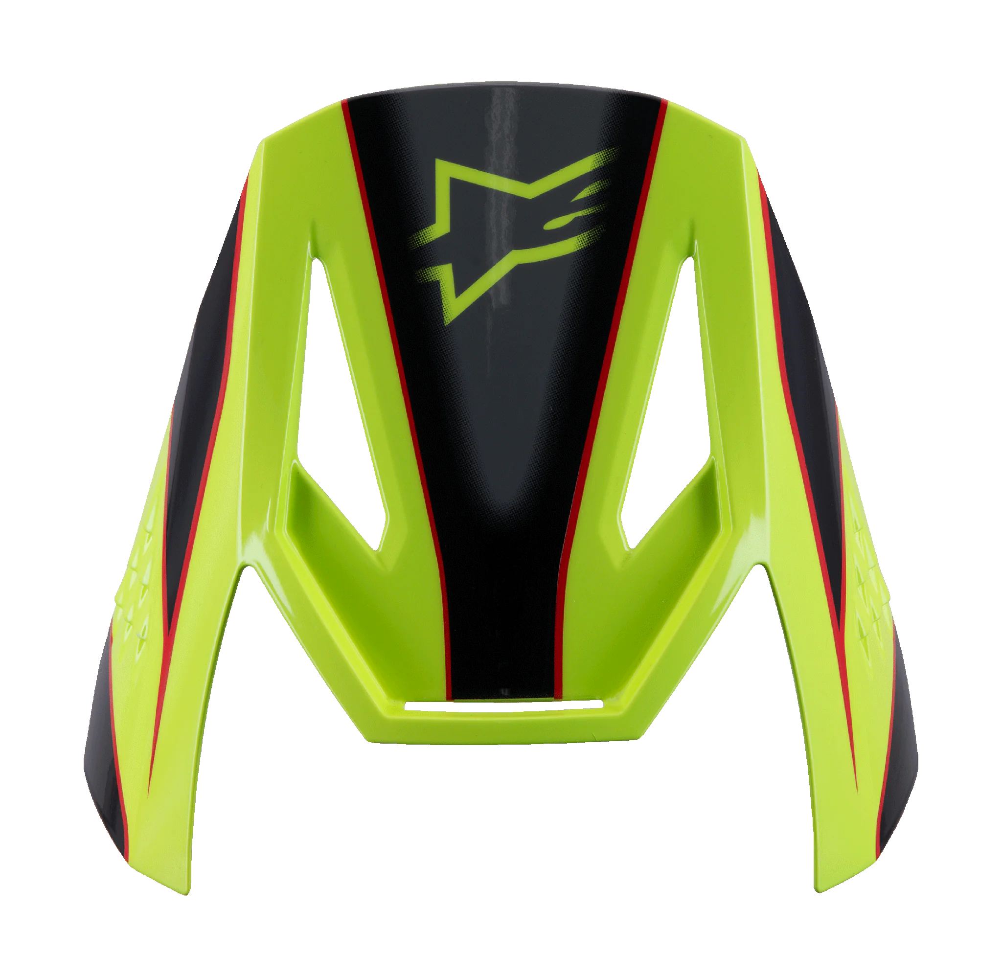 Alpinestars Youth Helmet Visor S-M3 Fray - Red / Fluo Yellow / Black