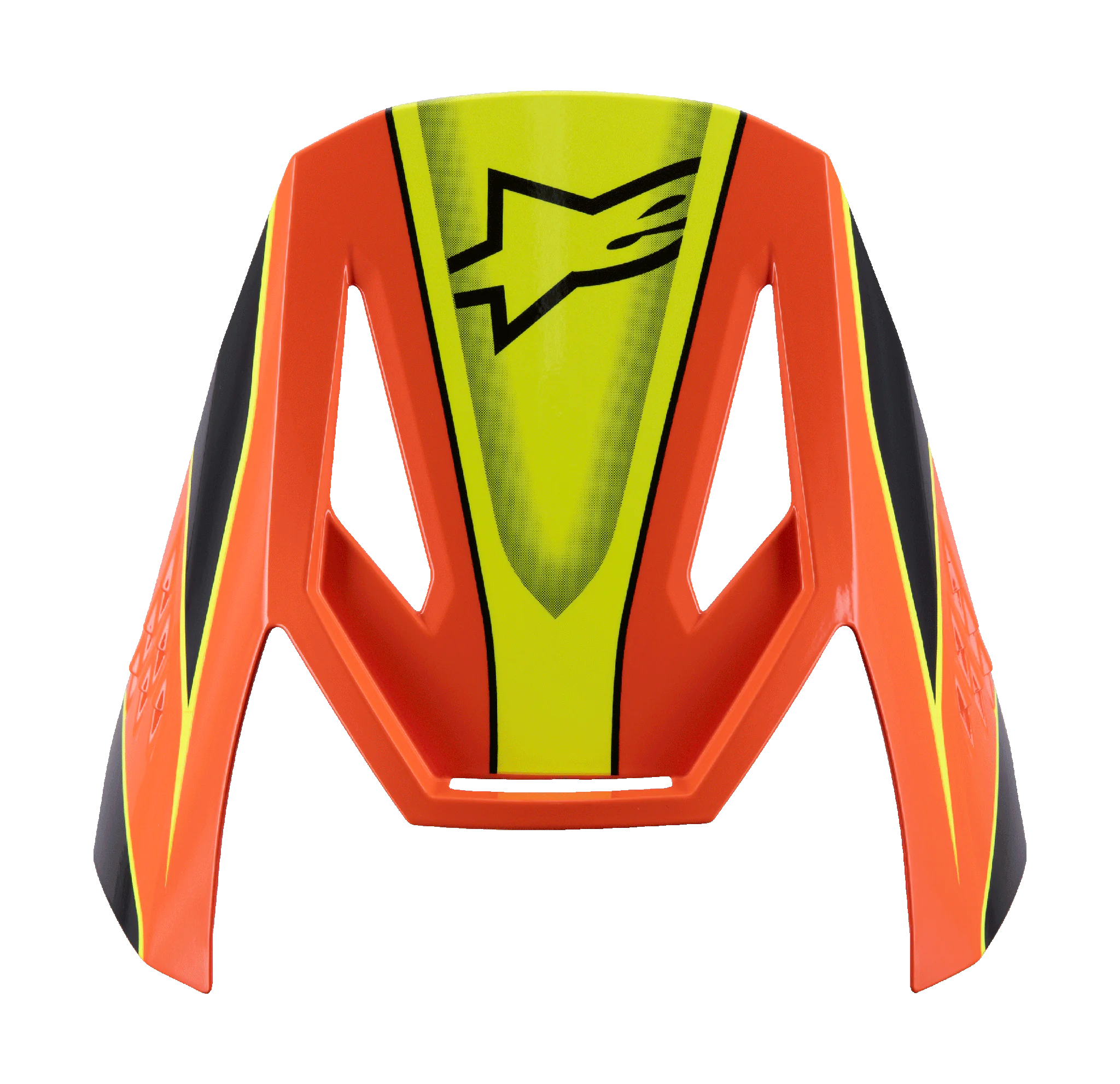 Alpinestars Youth Helmet Visor S-M3 Fray - Black / Orange / Fluo Yellow