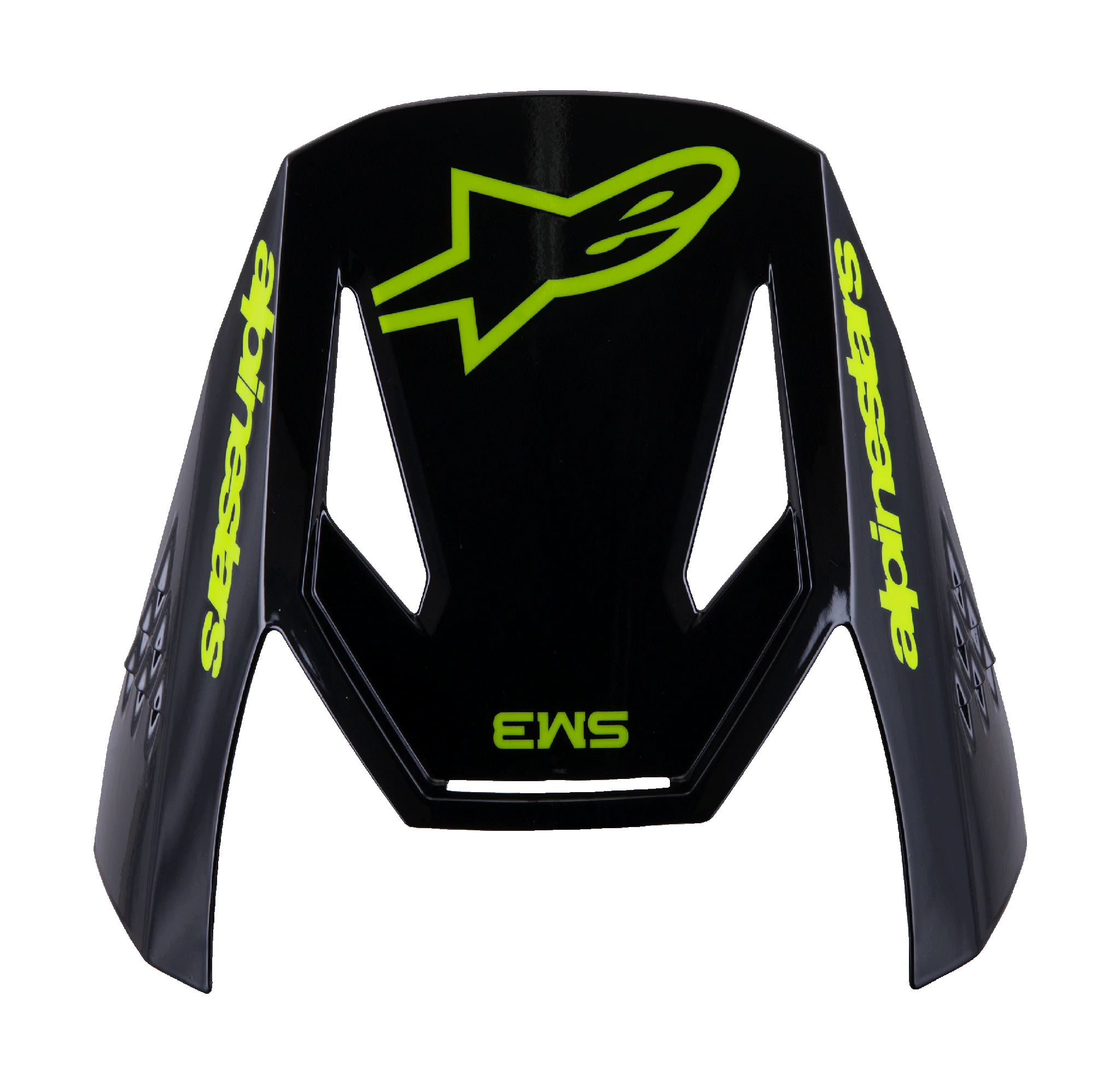 Alpinestars Youth Helmet Visor S-M3 Radium - Grey / Black / Fluo Yellow