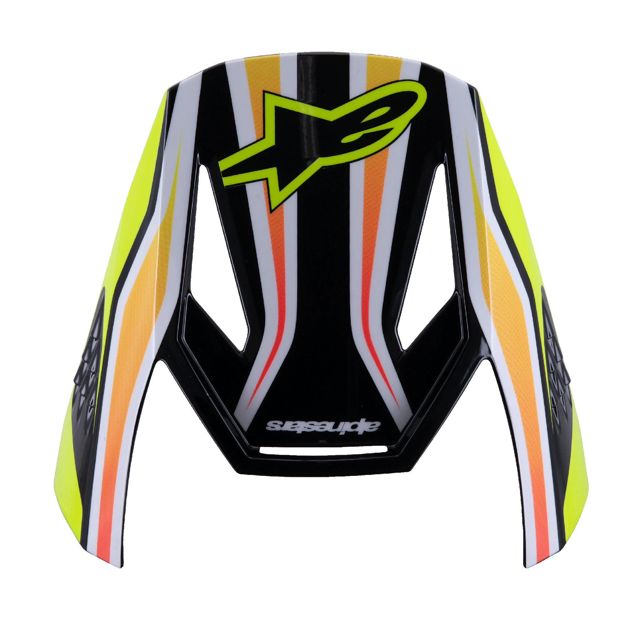 Alpinestars Youth Helmet Visor S-M3 Wurx - Black / Fluo Yellow / Blue / Red