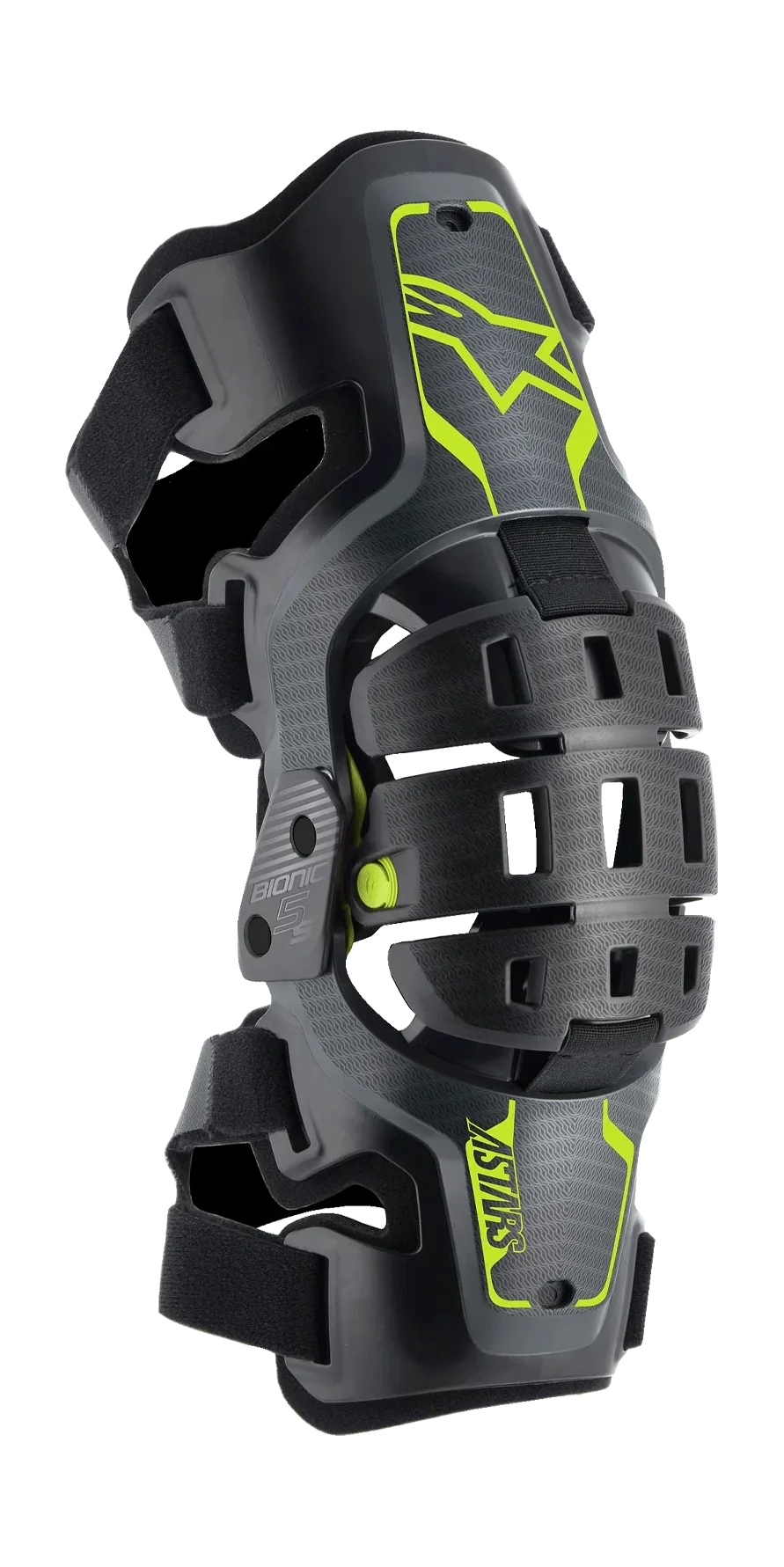 Alpinestars Youth Knee Braces Bionic 5S - Black / Anthracite / Fluo Yellow