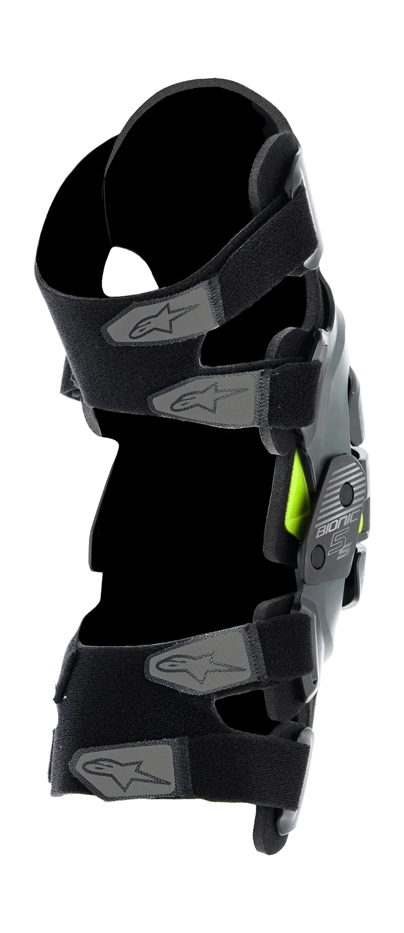 Alpinestars Youth Knee Braces Bionic 5S - Black / Anthracite / Fluo Yellow
