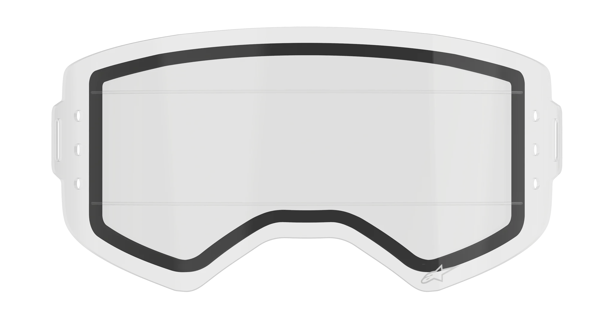 Alpinestars Lens Roll-Off Supertech - Injected Dual Clear