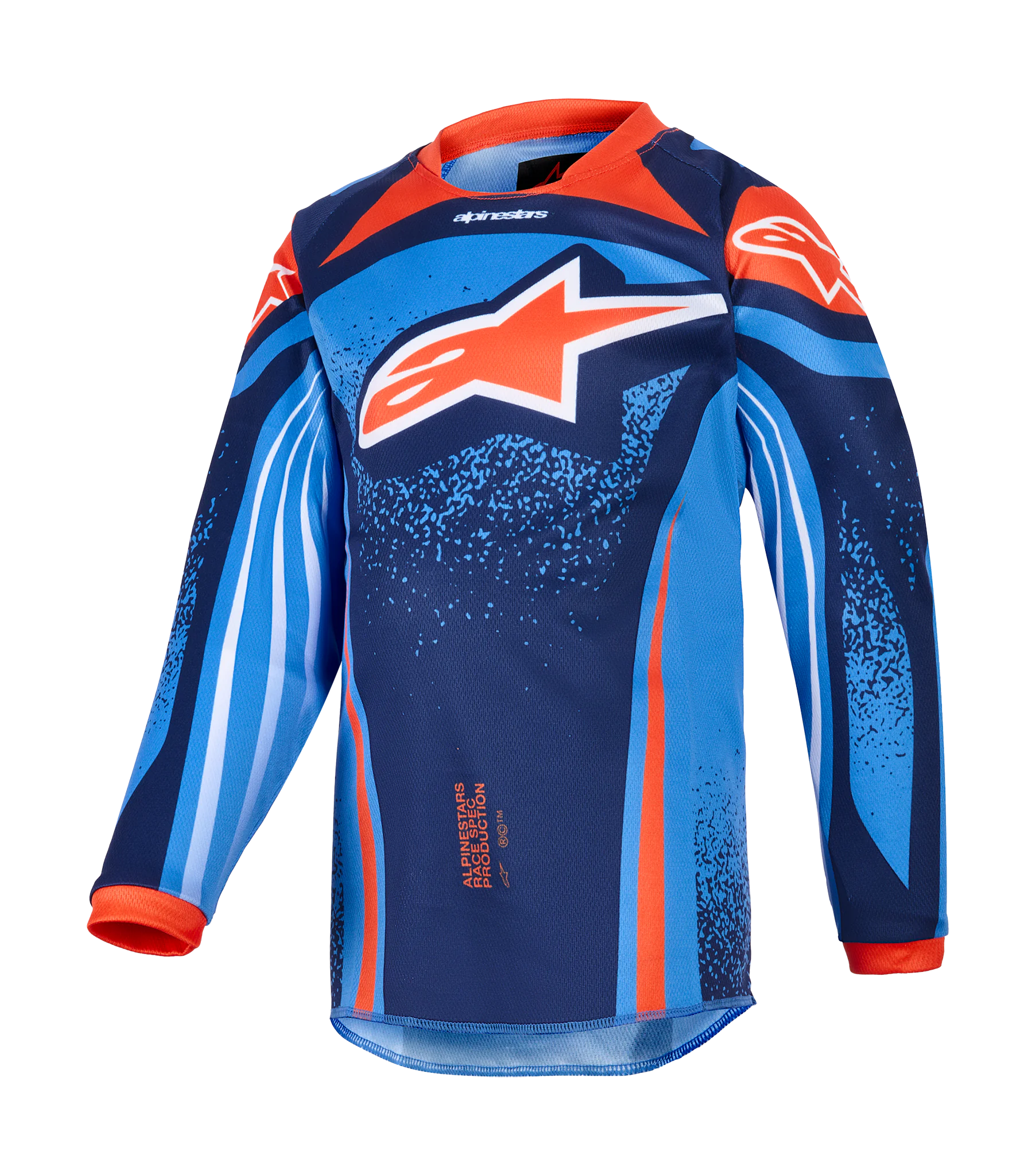 Alpinestars Mini Motocross Gear 2026 Racer Nomur - Dark Navy / Orange / Ucla / Blue