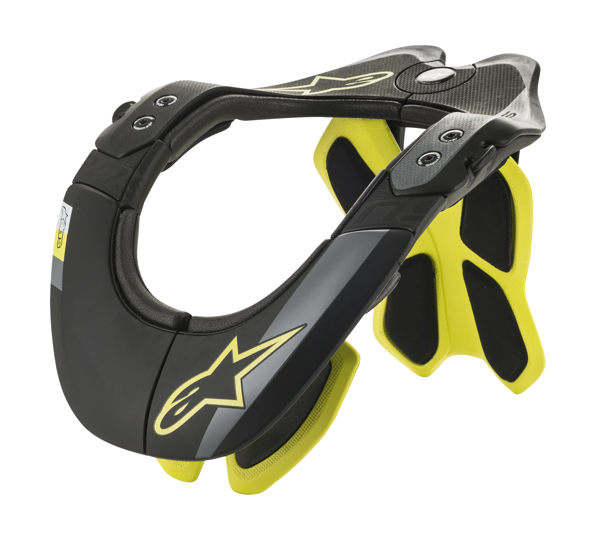Alpinestars Neck Brace BNS Tech 2 - Black / Yellow Fluo