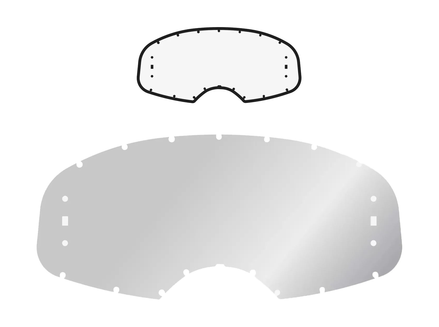 Armor Vision Lens Rip N Roll Platinum - Standard Clear