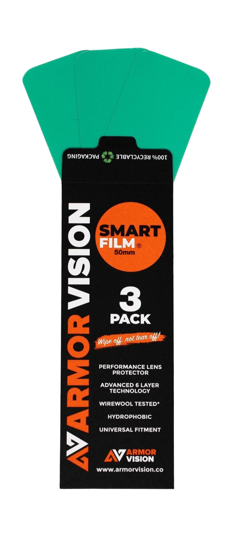 Armor Vision Lens Protector Smart Film - 50 mm - 3 Pcs