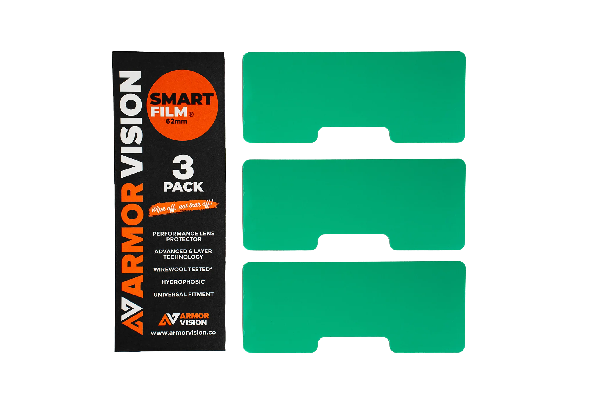 Armor Vision Lens Protector Smart Film - 62 mm - 3 Pcs