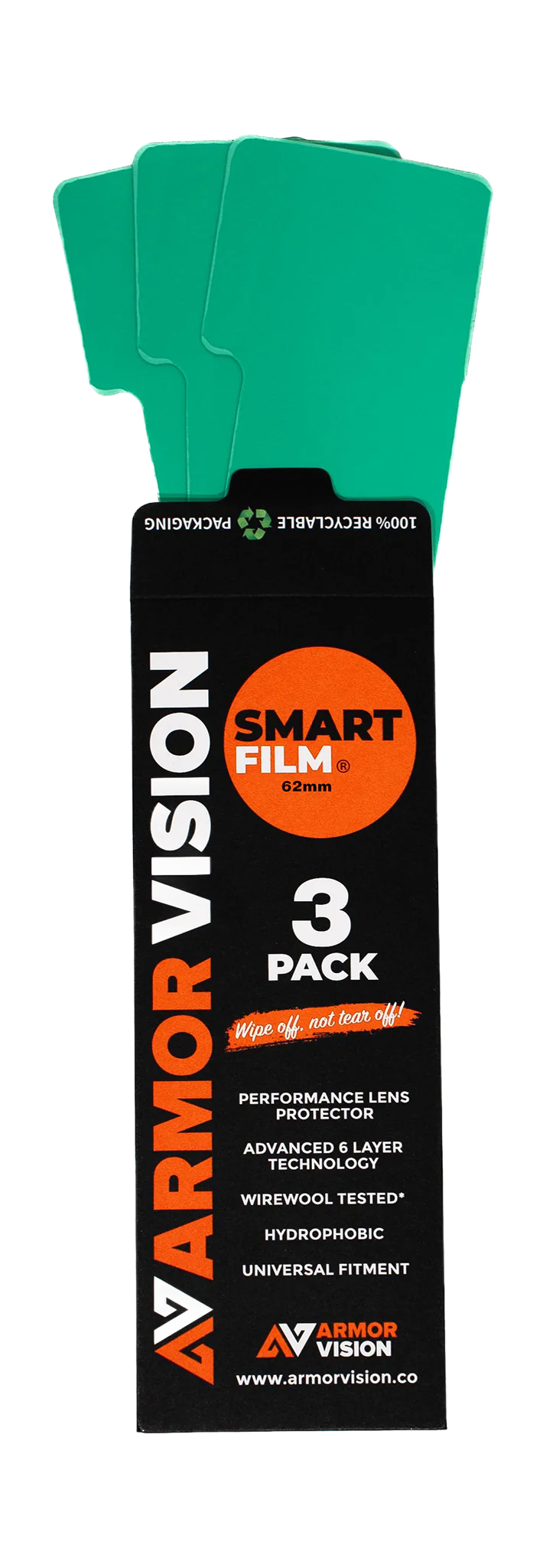 Armor Vision Lens Protector Smart Film - 62 mm - 3 Pcs