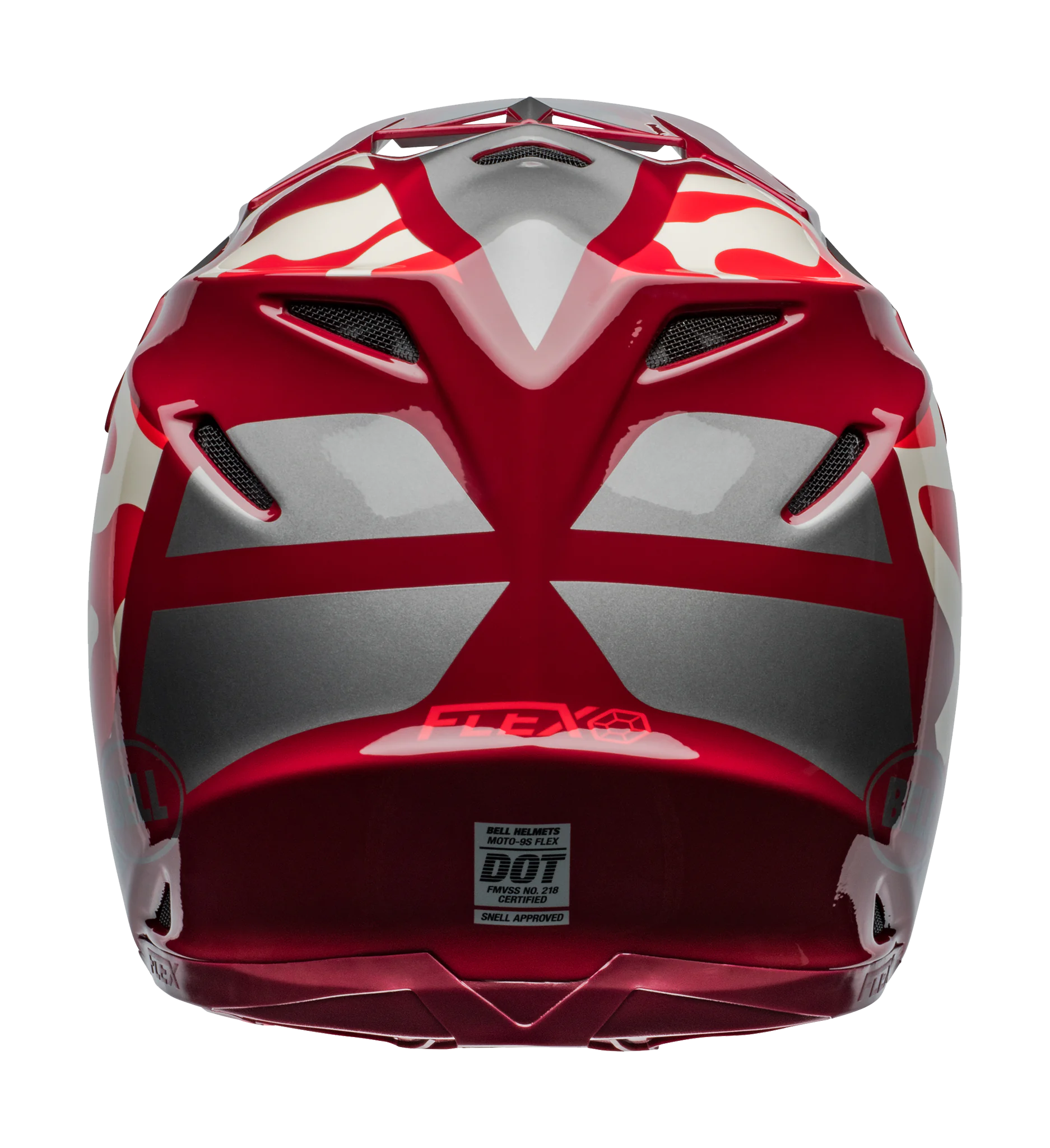 Bell Motocross Helmet Moto-9S Flex Ferrandis Mechant - Red / Silver