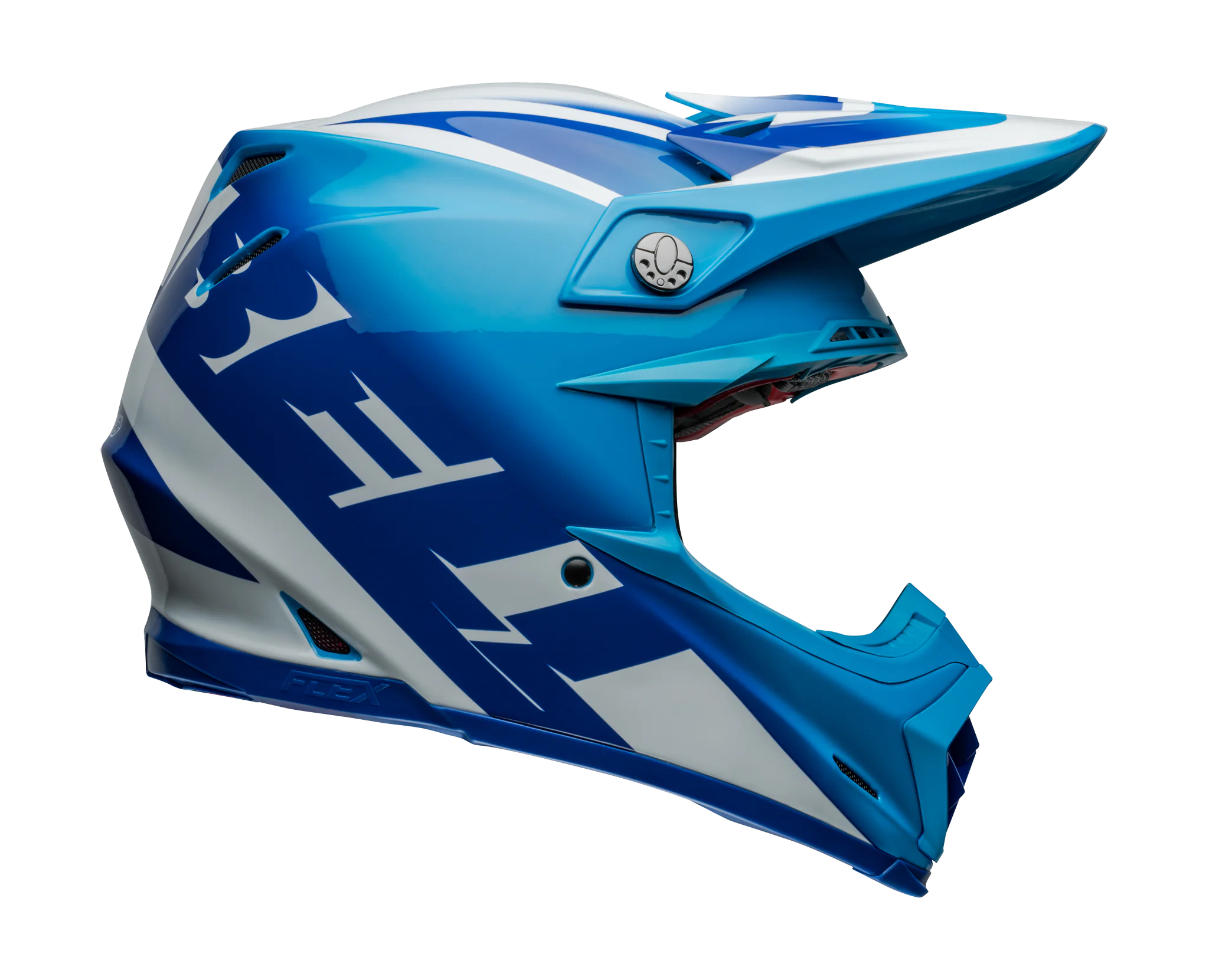 Bell Motocross Helmet Moto-9S Flex Rail - Blue / White