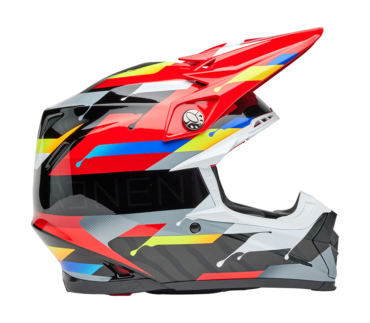 Bell Motocross Helmet Moto-9S Flex Renen Nova - Black / Red