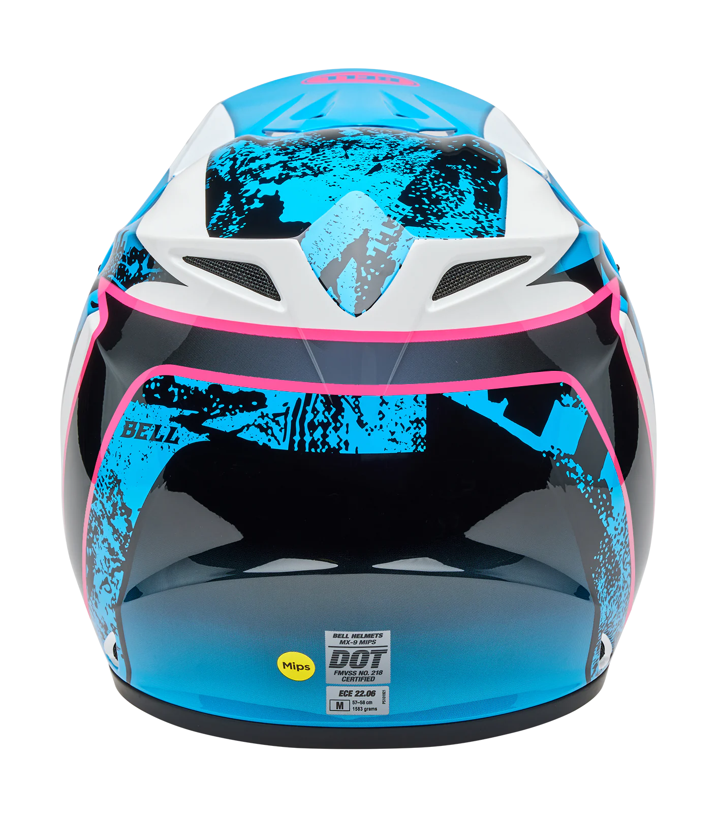 Bell Motocross Helmet MX-9 Breakdance - Blue / Pink