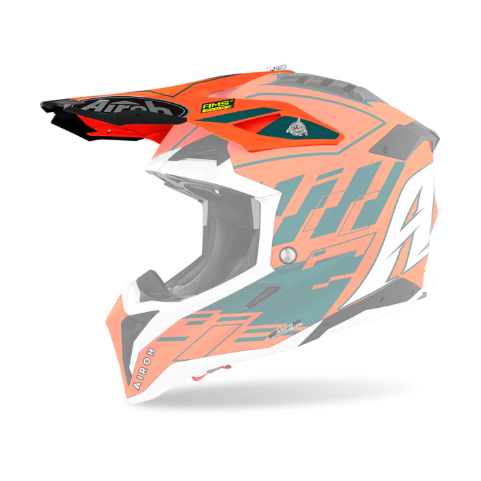 Airoh Helmet Visor Aviator 3 Rampage - Matte Fluo Orange – MX-Deals