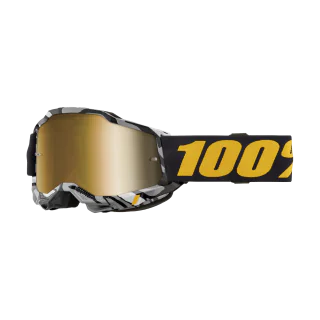100% Motocross Goggle Accuri 2 Ambush - Mirror True Gold