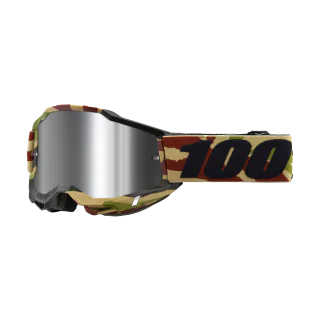 100% Motocross Goggle Accuri 2 Mission - Mirror Silver Flash