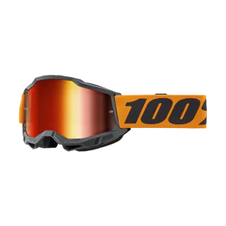 100% Motocross Goggle Accuri 2 Orange - Mirror Red